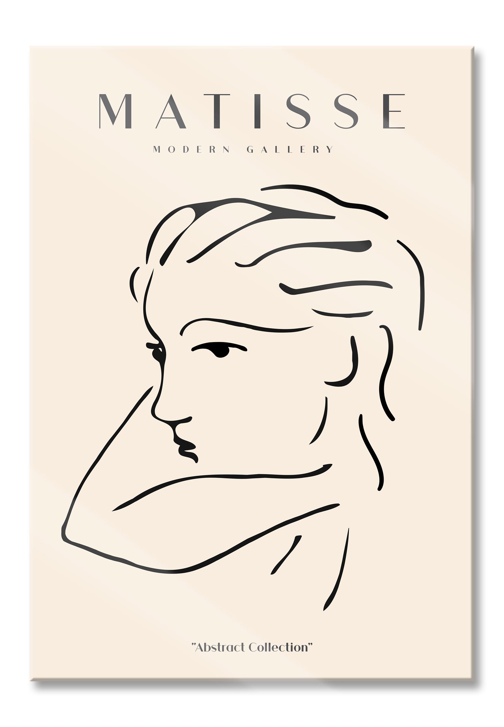 Matisse Modern Gallery  - Frauengesicht II, Glasbild