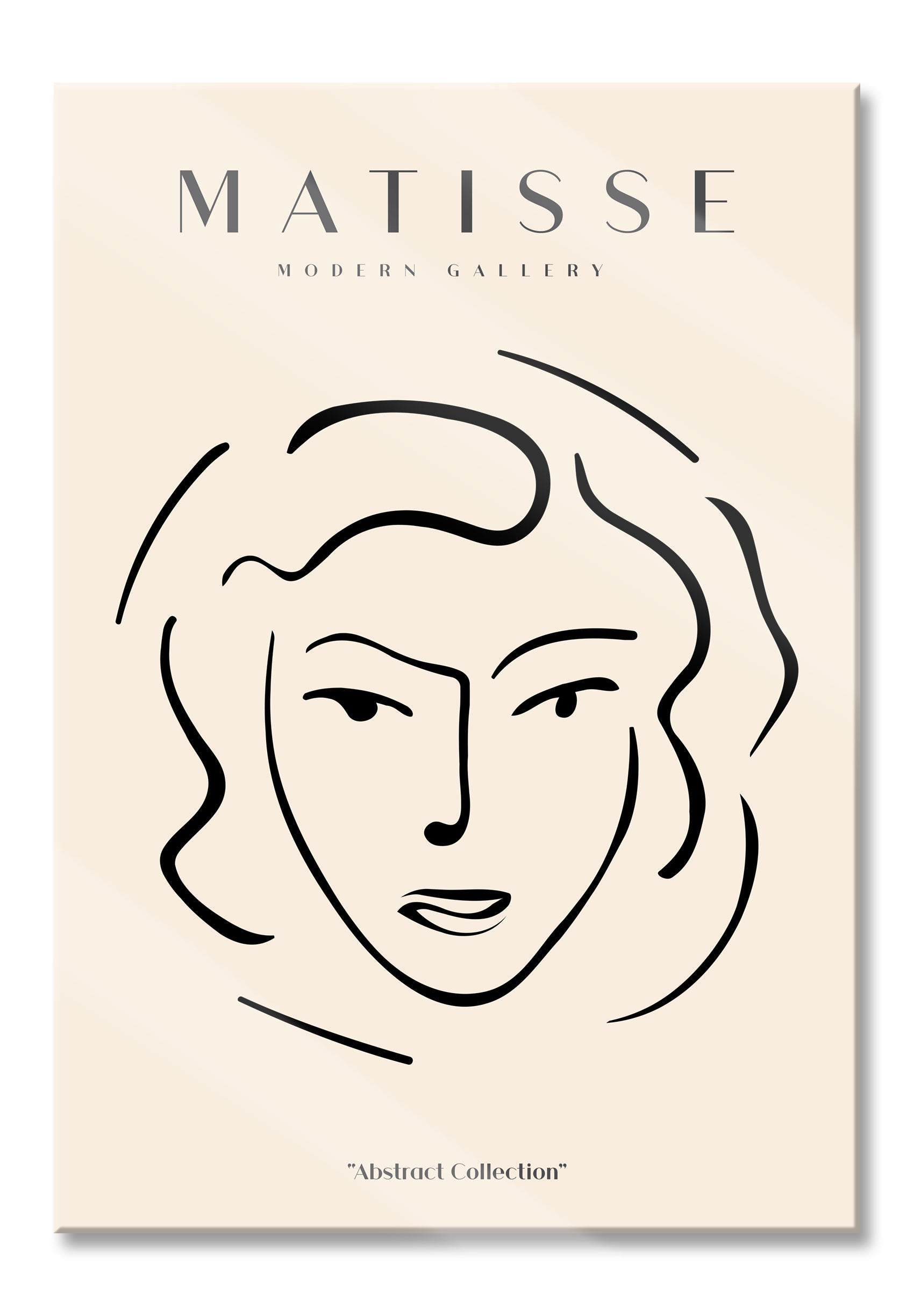 Matisse Modern Gallery  - Frauengesicht III, Glasbild