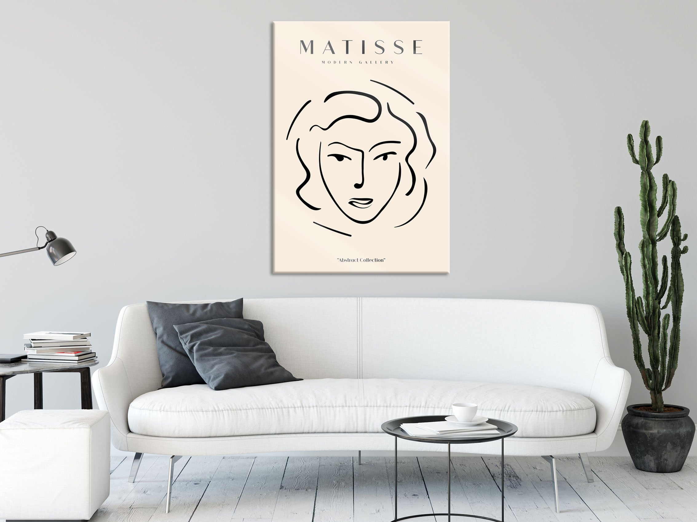 Matisse Modern Gallery  - Frauengesicht III, Glasbild