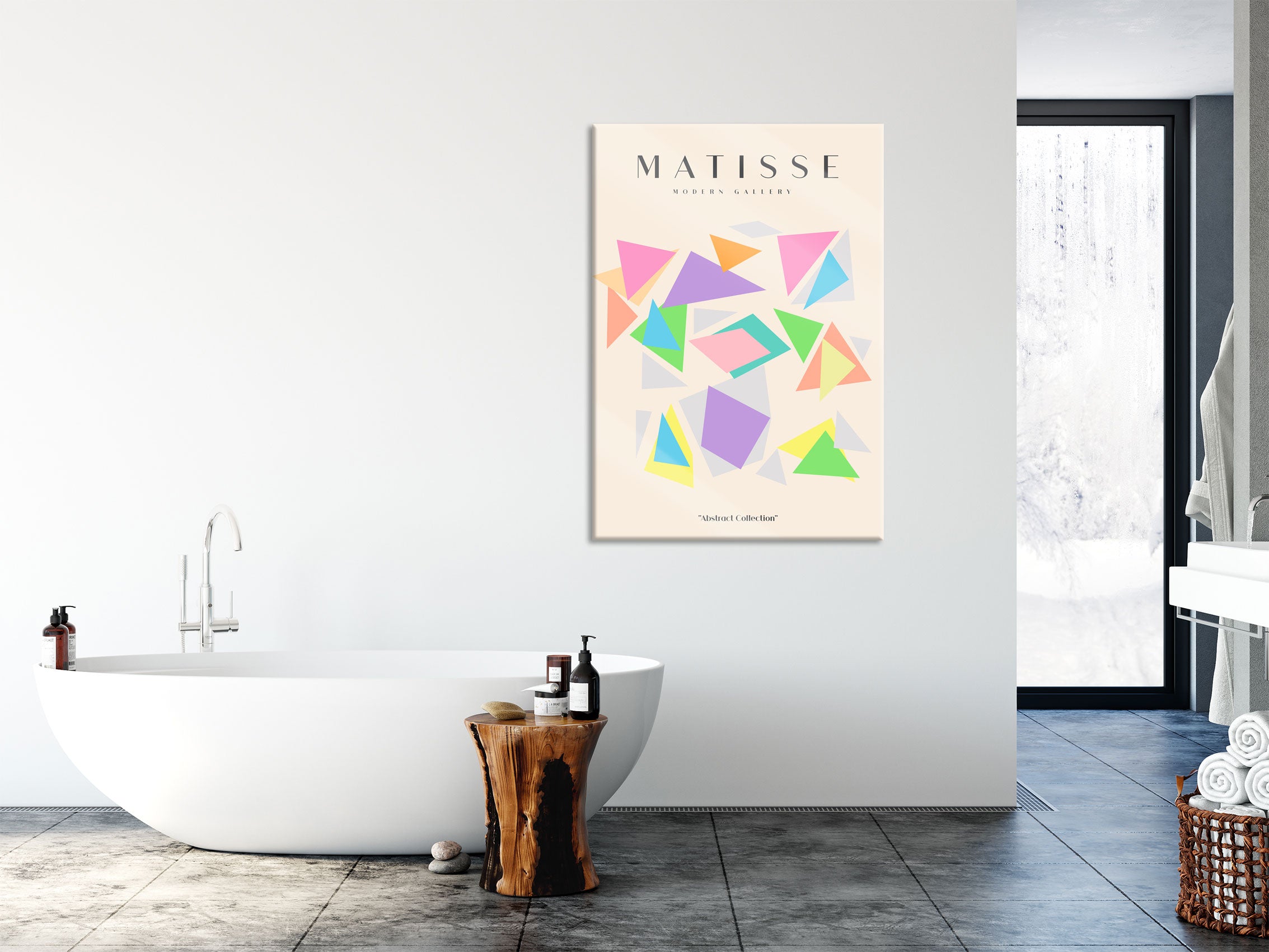 Matisse Modern Gallery  - Formen II, Glasbild