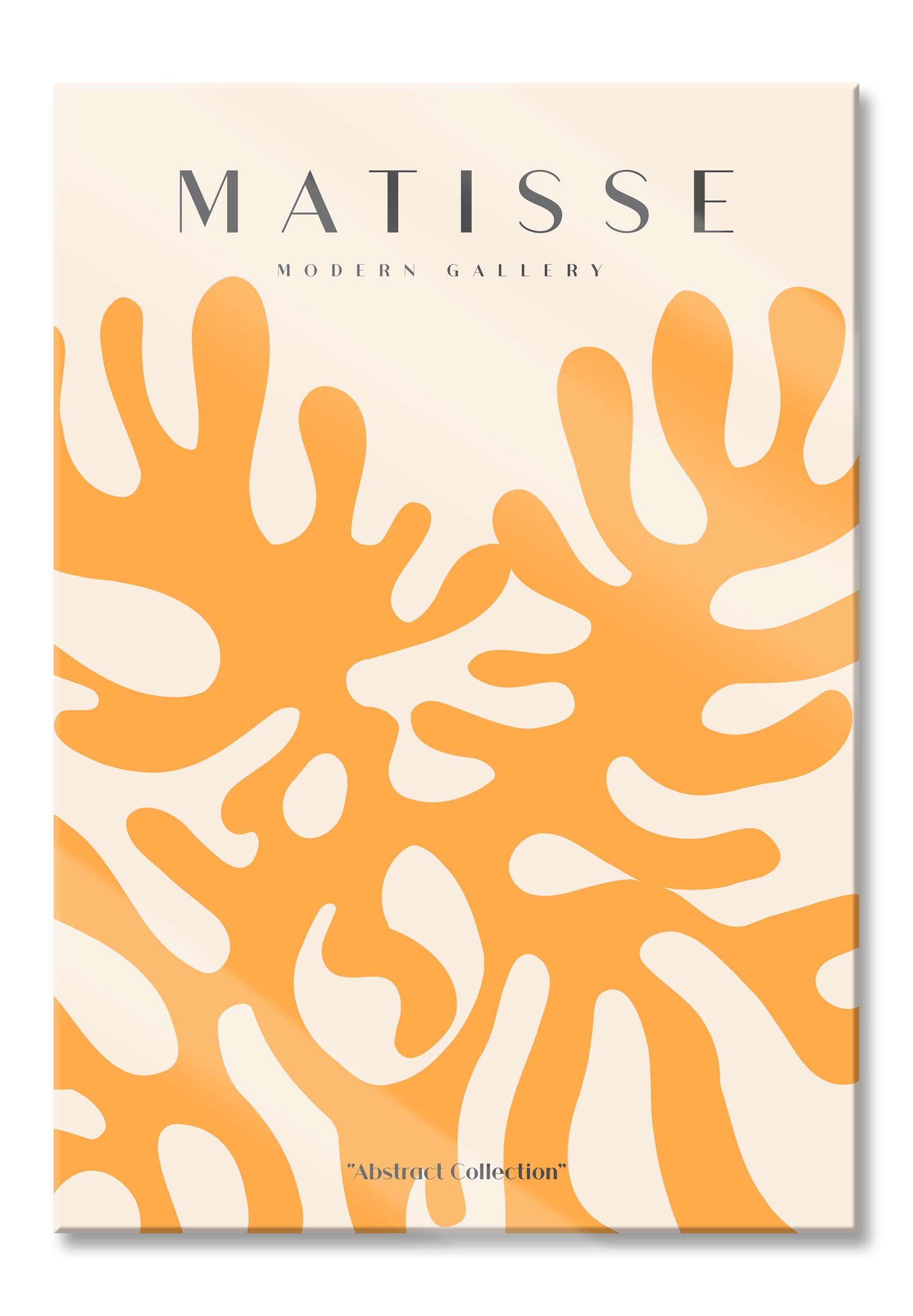 Matisse Modern Gallery  - Korallen Orange, Glasbild