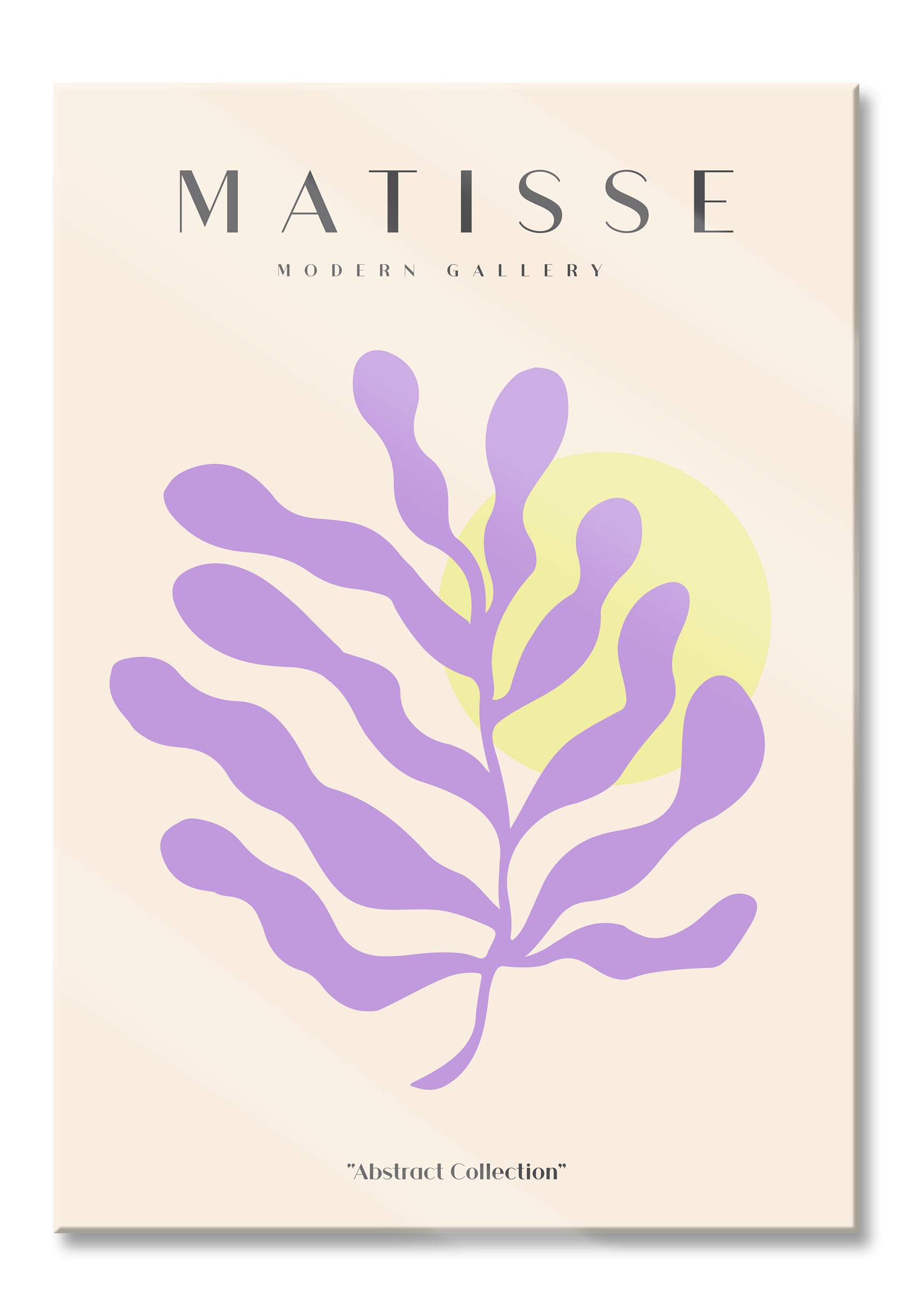 Matisse Modern Gallery  - Koralle Flieder, Glasbild