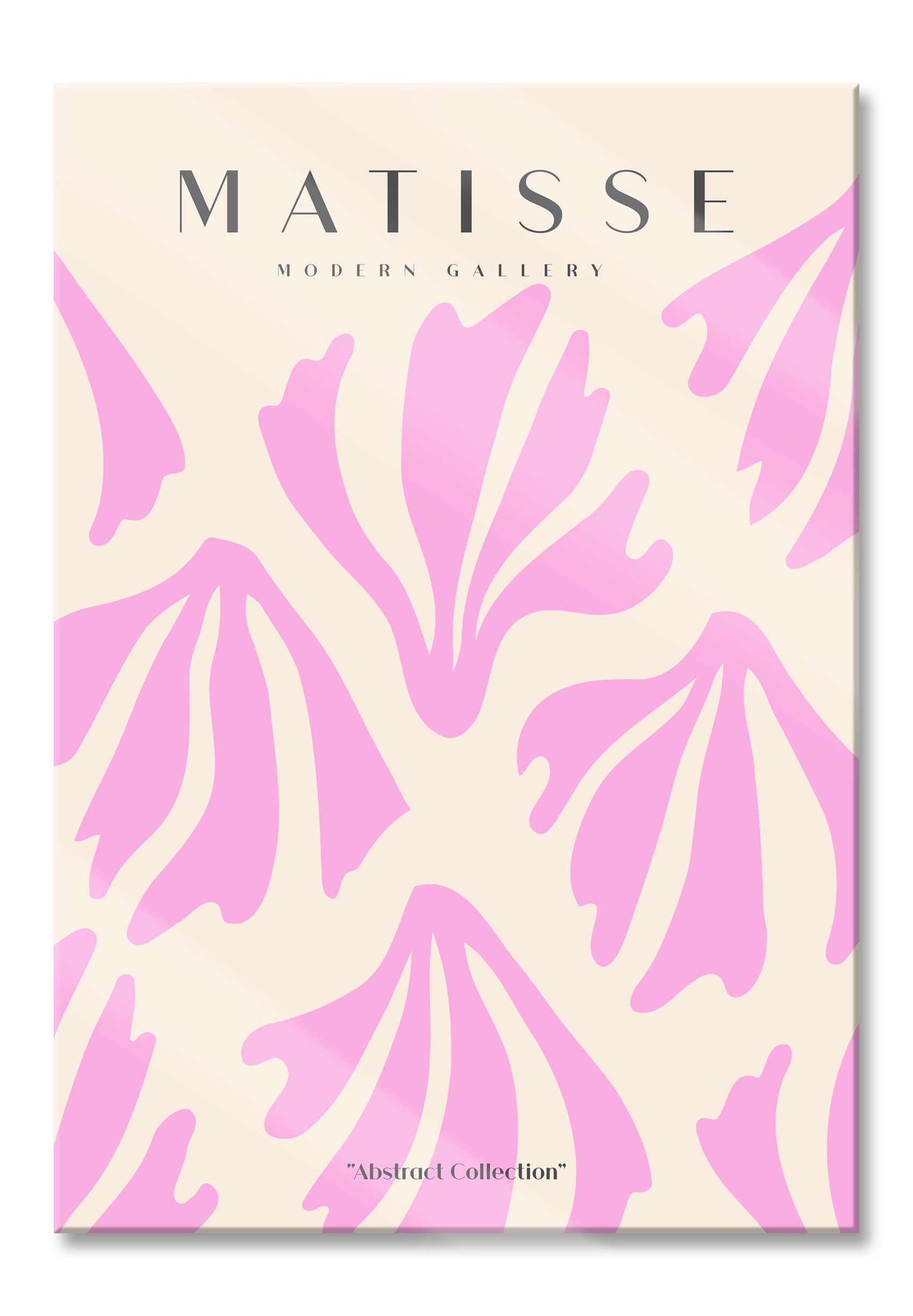 Matisse Modern Gallery  - Korallen Rosa, Glasbild