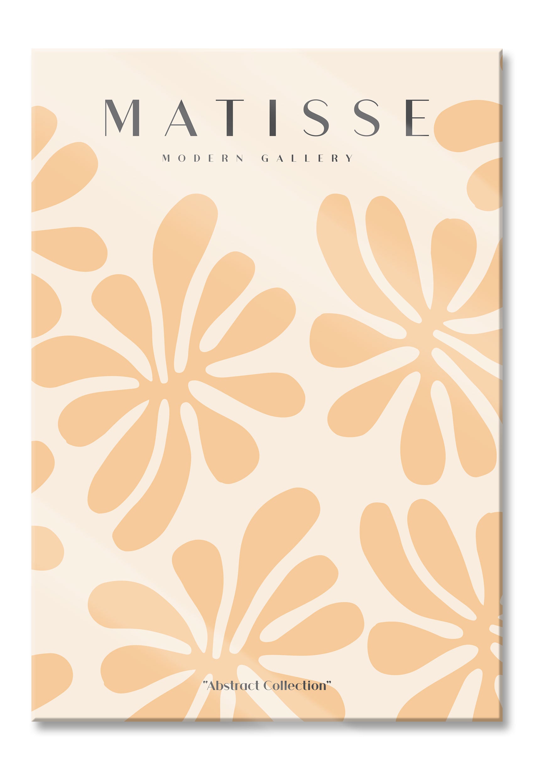 Matisse Modern Gallery  - Korallen Beige, Glasbild