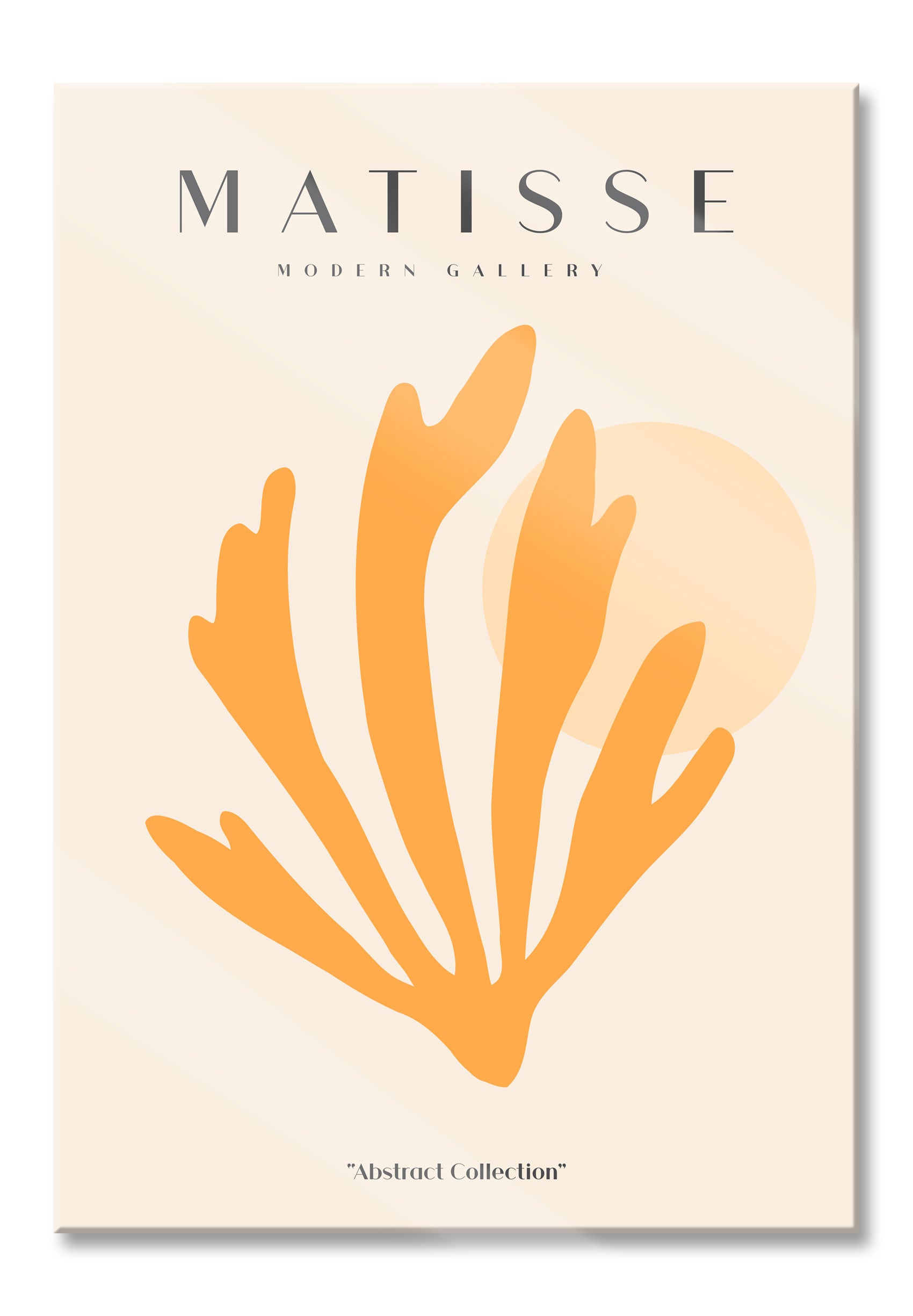 Matisse Modern Gallery  - Koralle Orange I, Glasbild