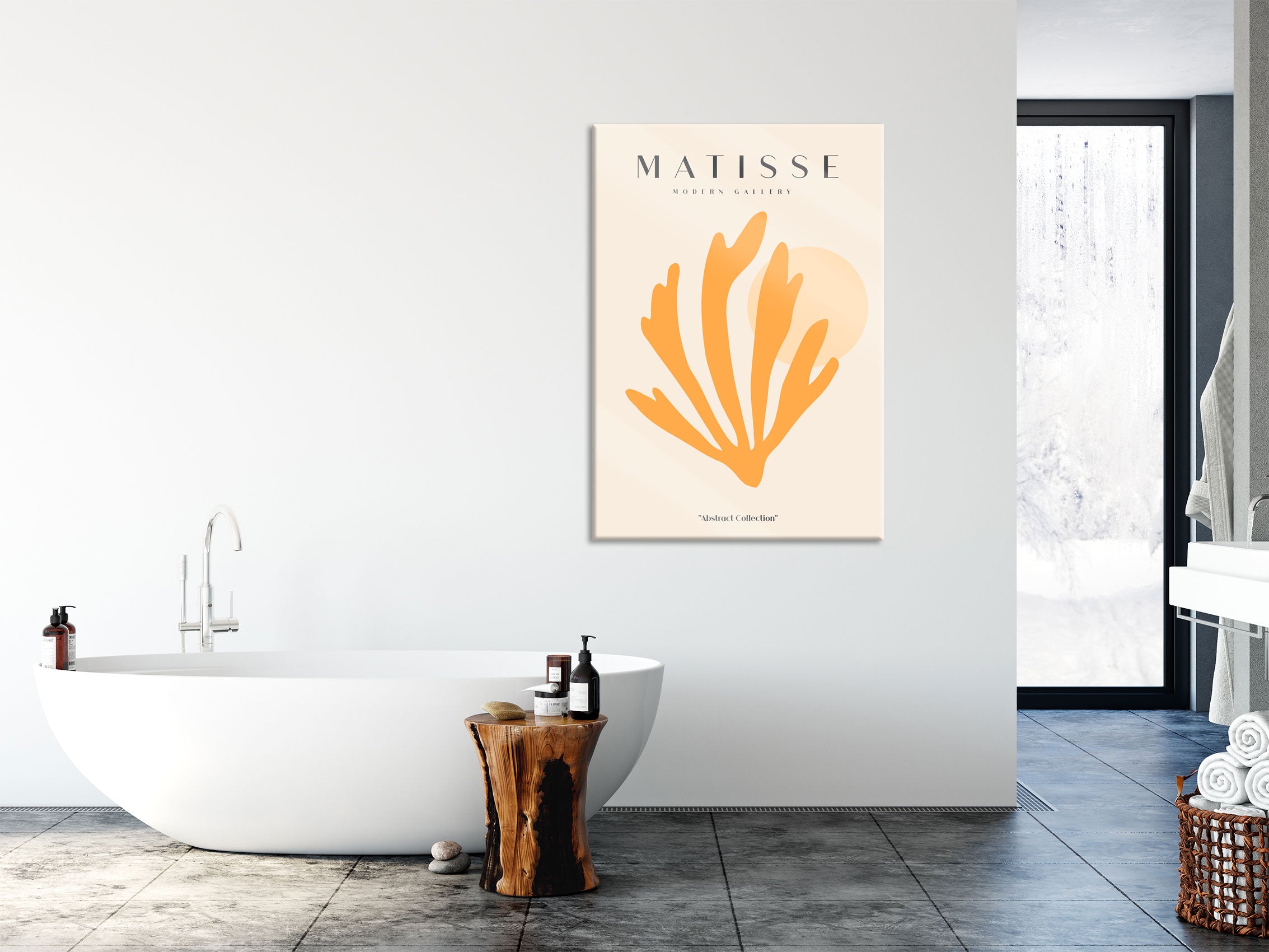 Matisse Modern Gallery  - Koralle Orange I, Glasbild