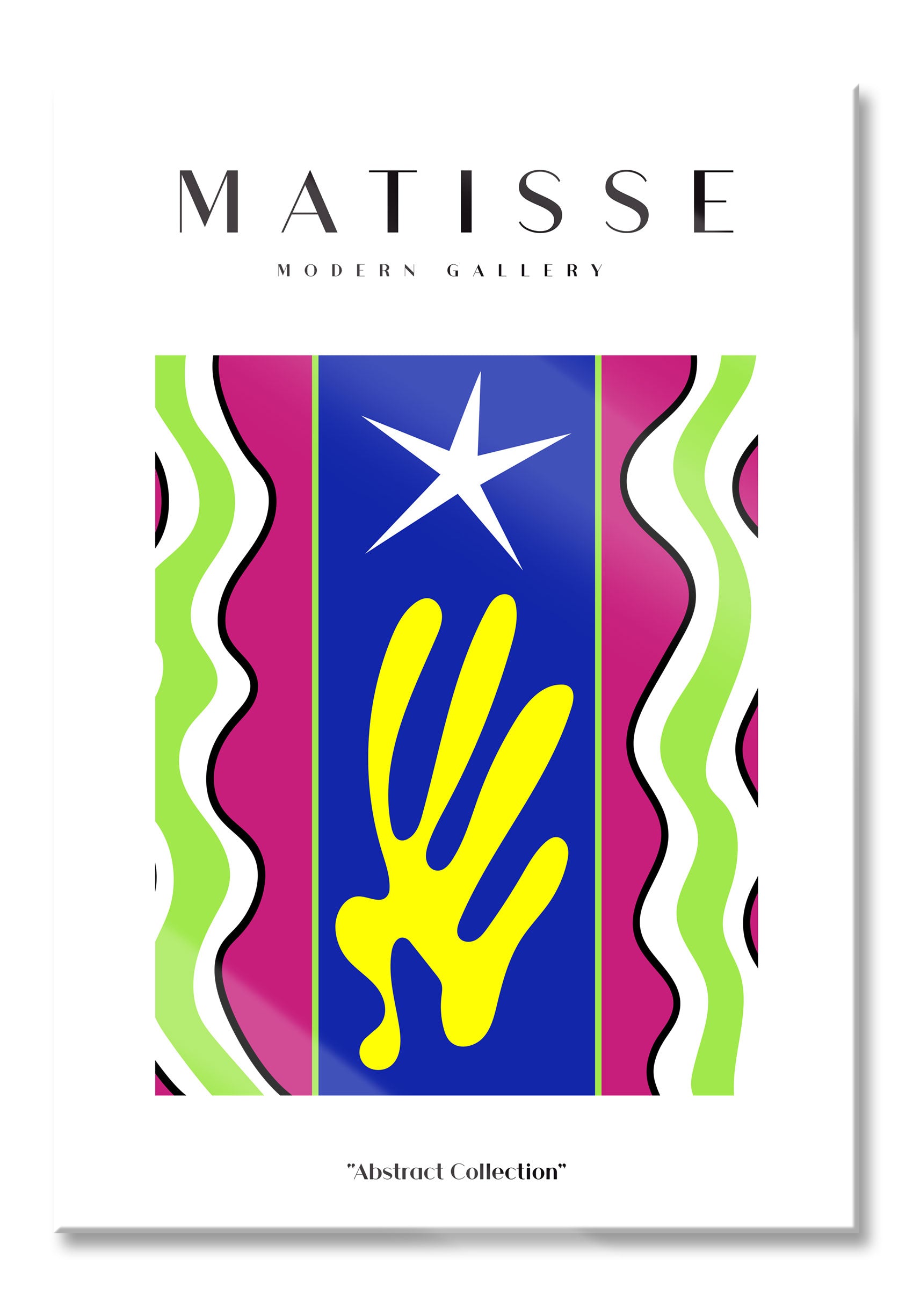 Matisse Modern Gallery  - Koralle Stern, Glasbild