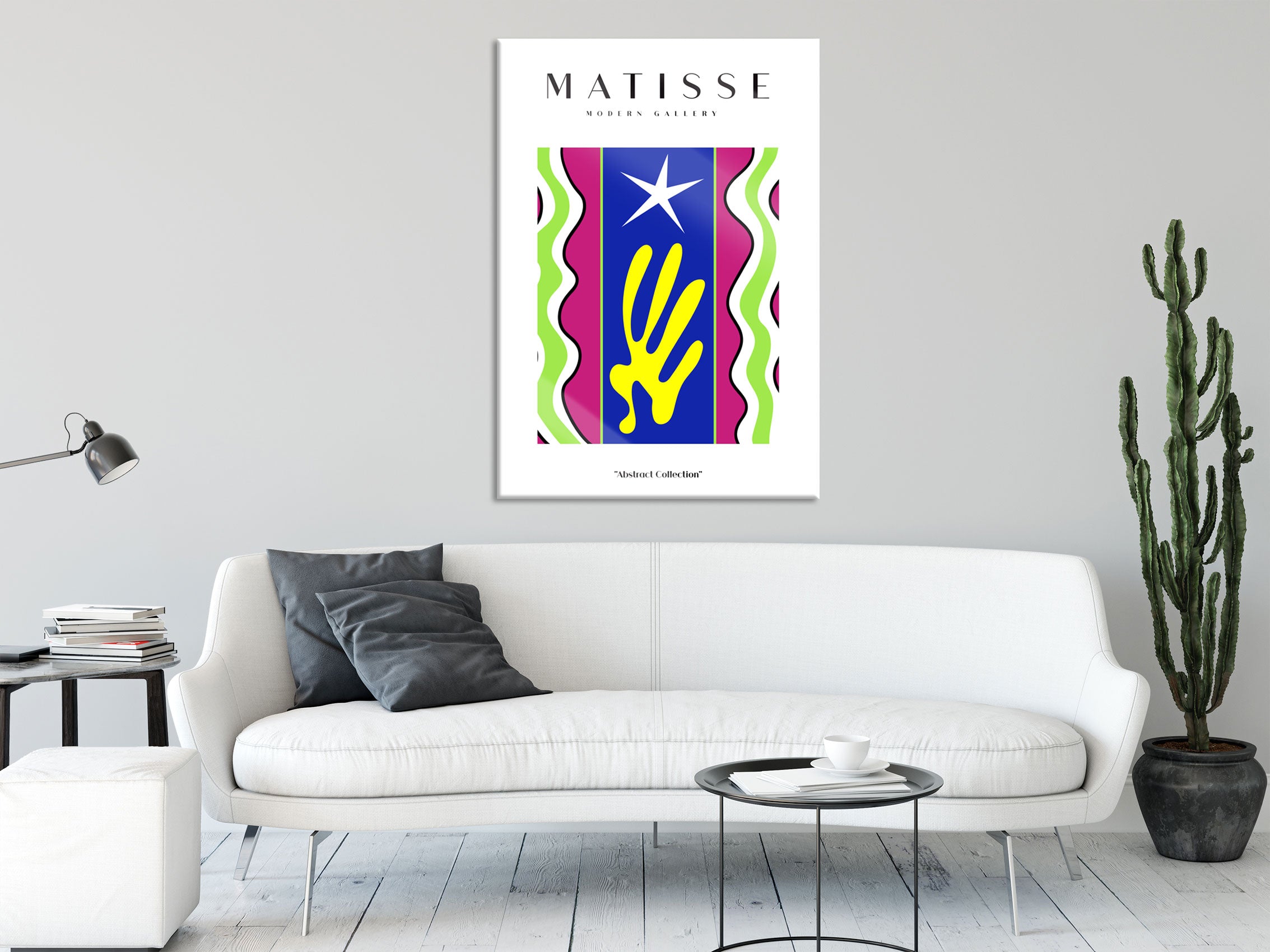 Matisse Modern Gallery  - Koralle Stern, Glasbild