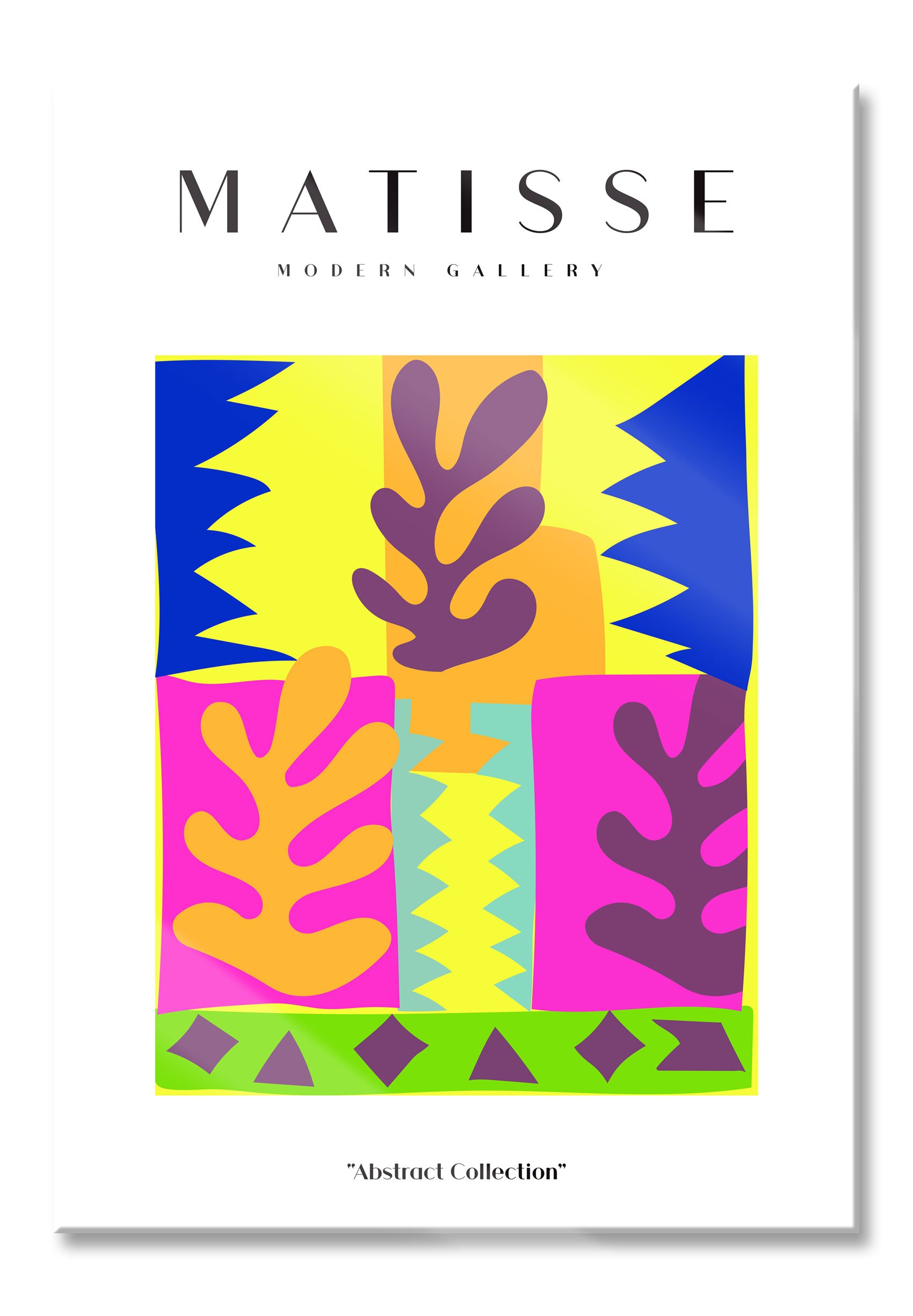 Matisse Modern Gallery  - Korallen Popart, Glasbild