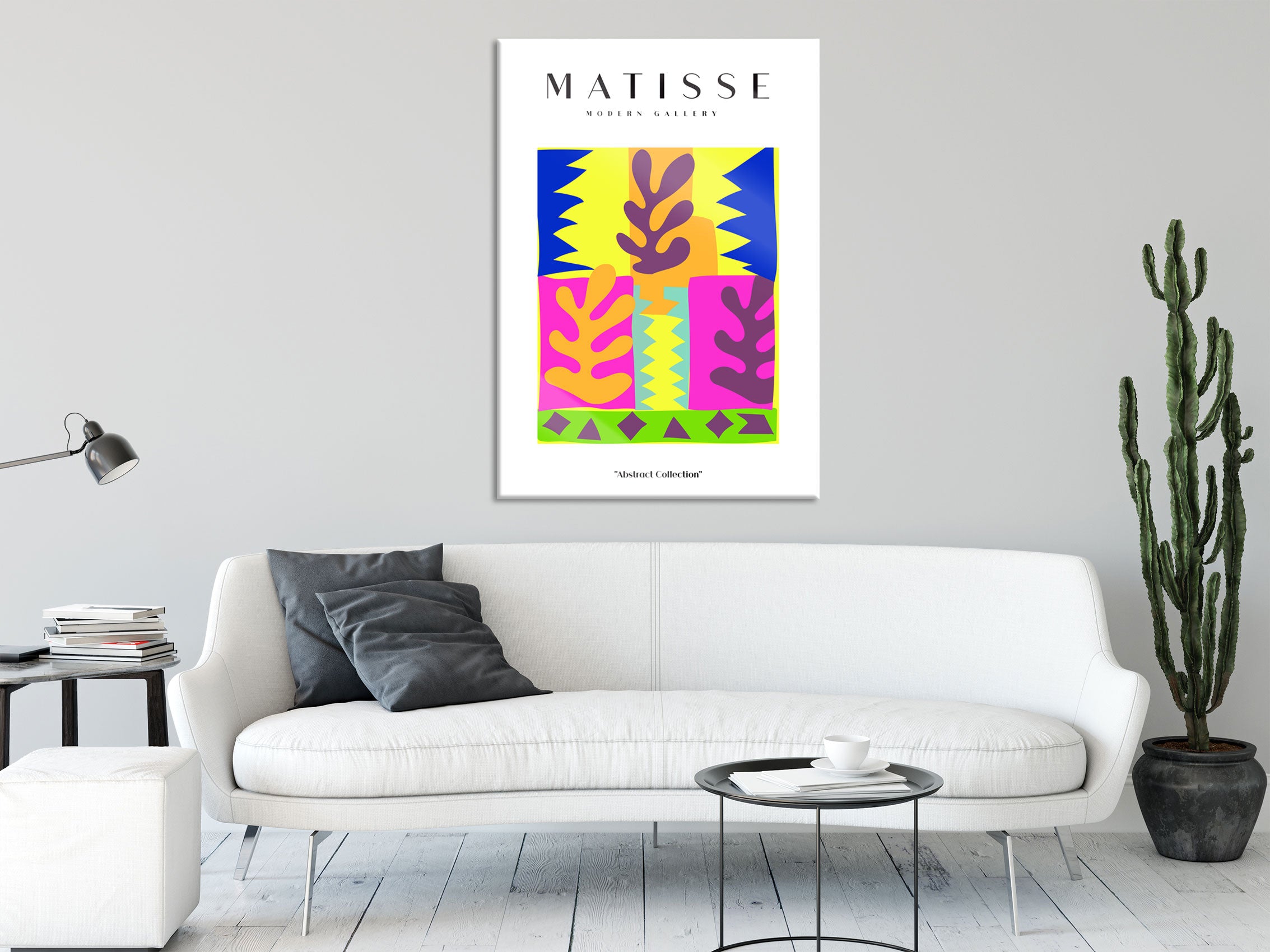 Matisse Modern Gallery  - Korallen Popart, Glasbild