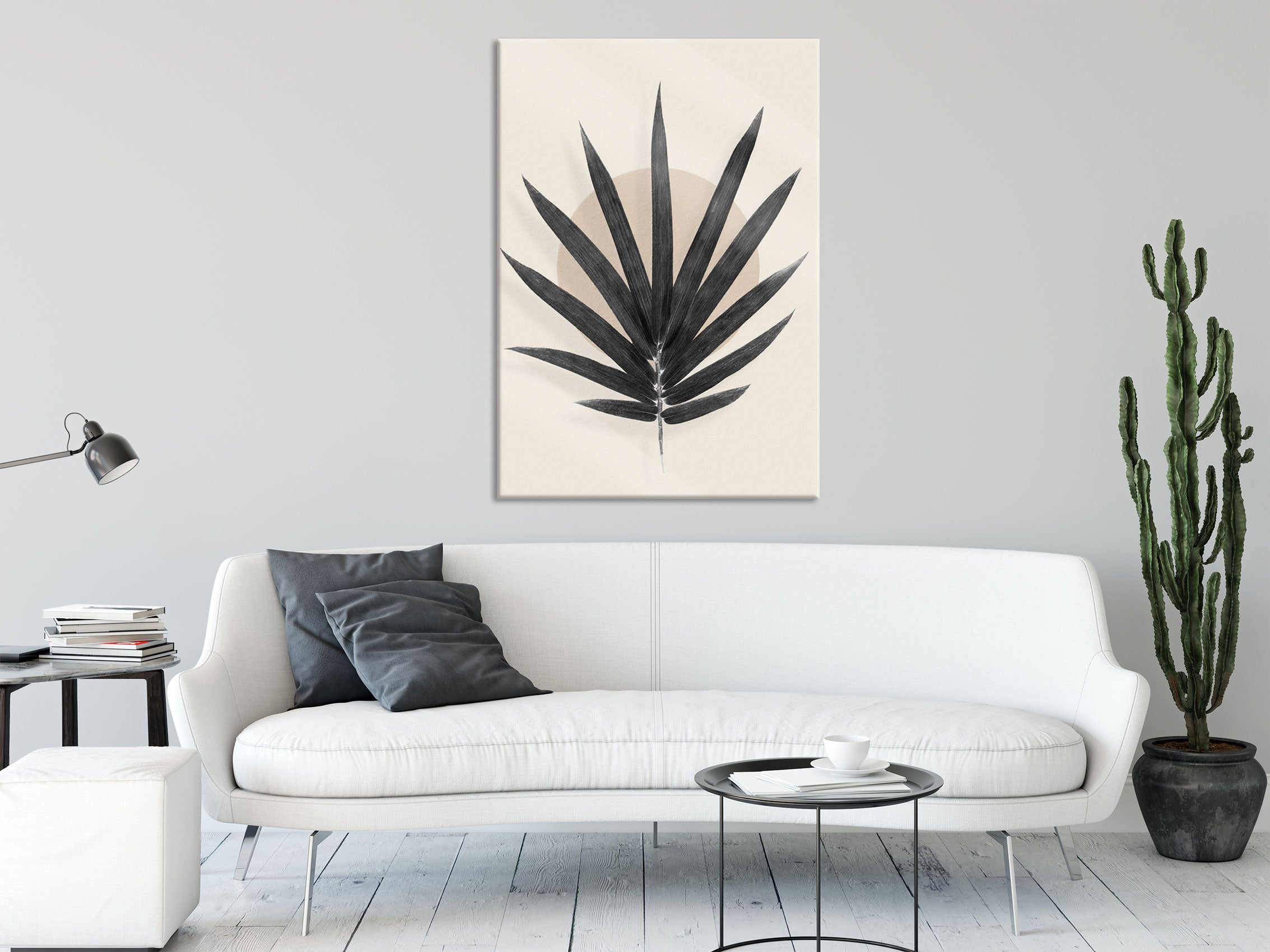 Modern Art Botanical  - Palme, Glasbild