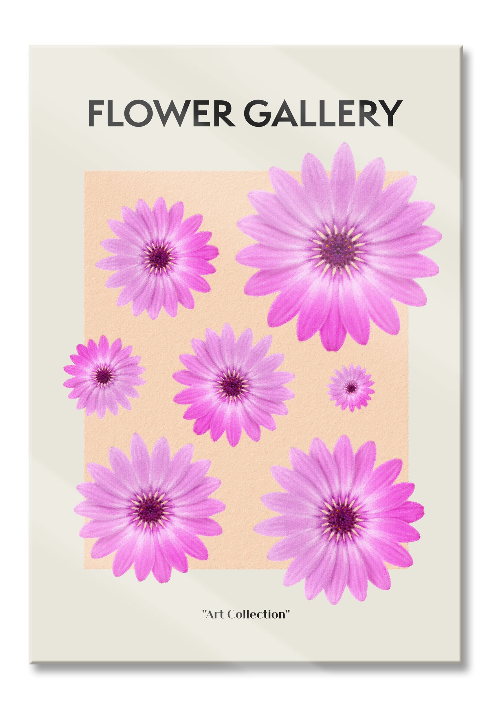 Flower Gallery  - Pinke Gerbera I, Glasbild