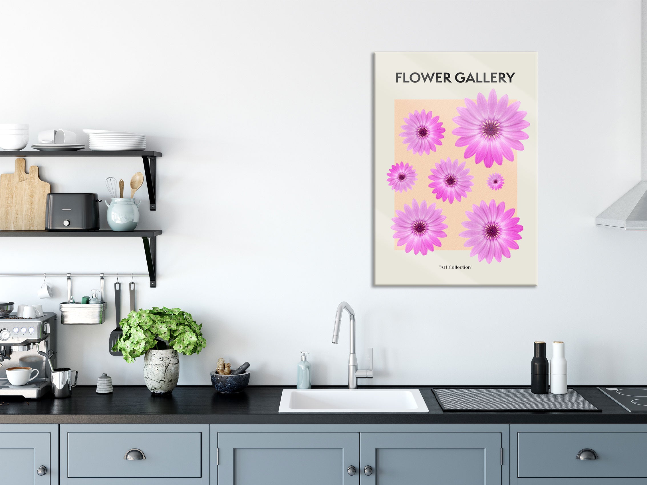 Flower Gallery  - Pinke Gerbera I, Glasbild