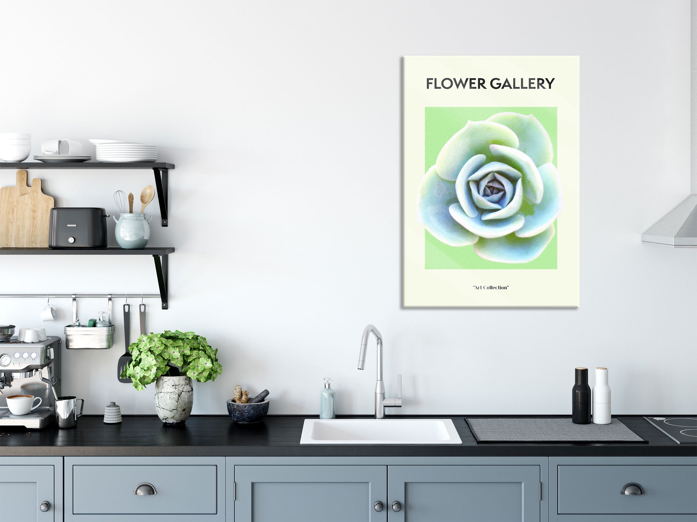 Flower Gallery  - Sukkulente , Glasbild