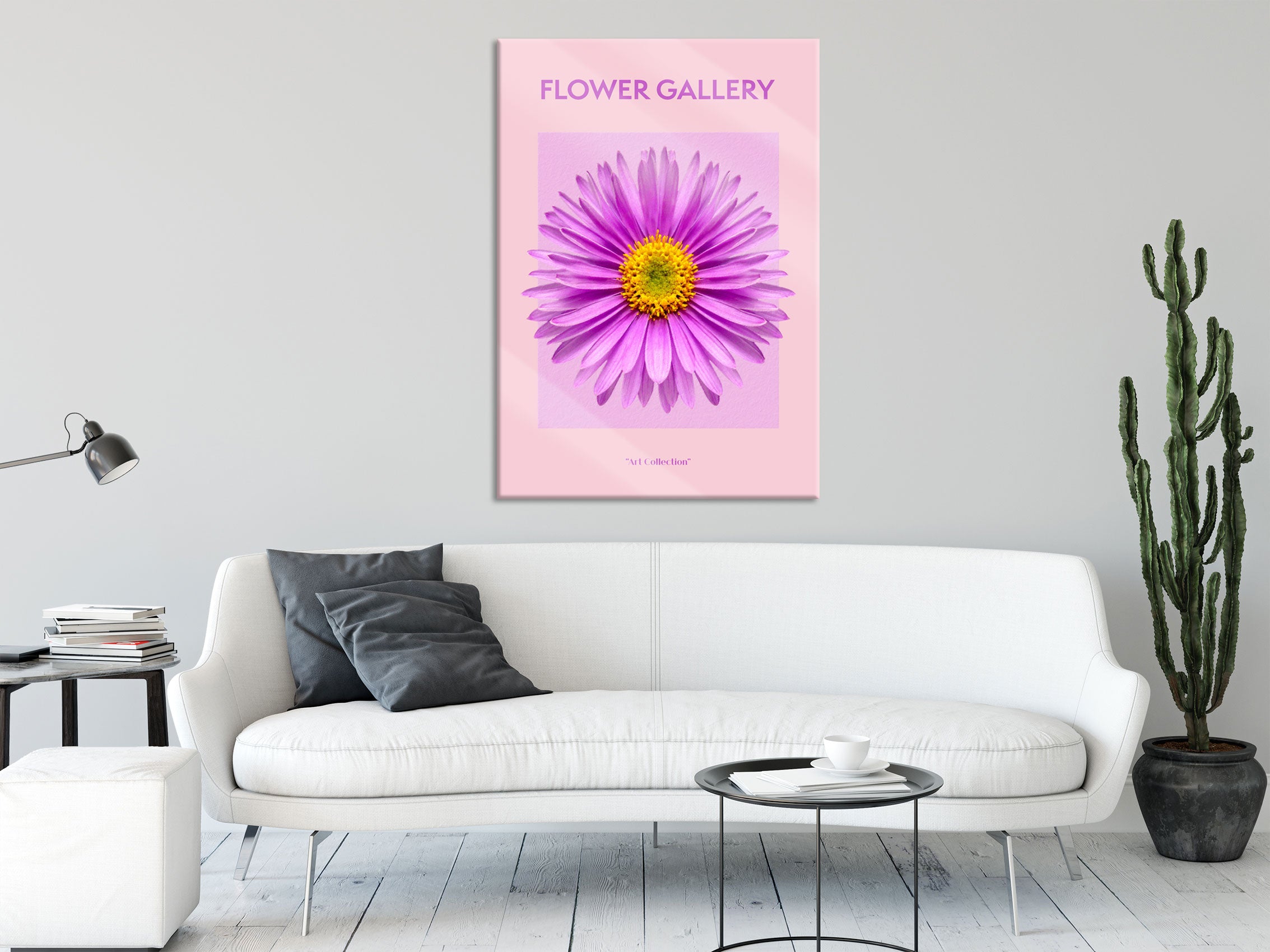 Flower Gallery  - Rosa Margerite I, Glasbild