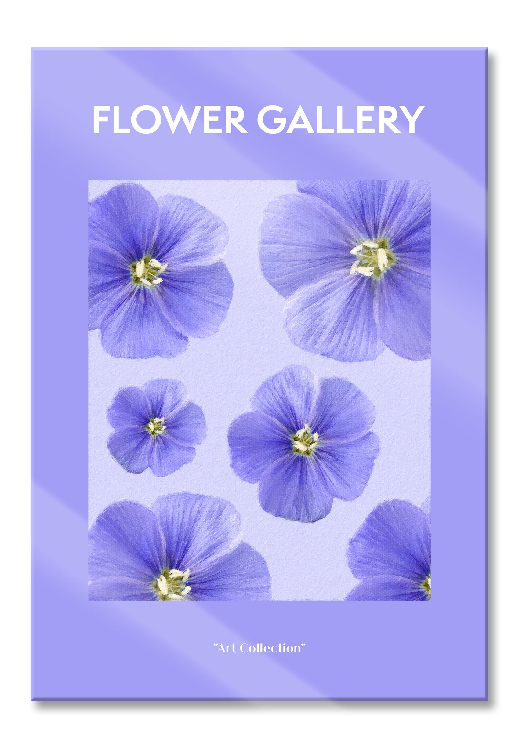 Flower Gallery  - Flieder Flammenblume , Glasbild