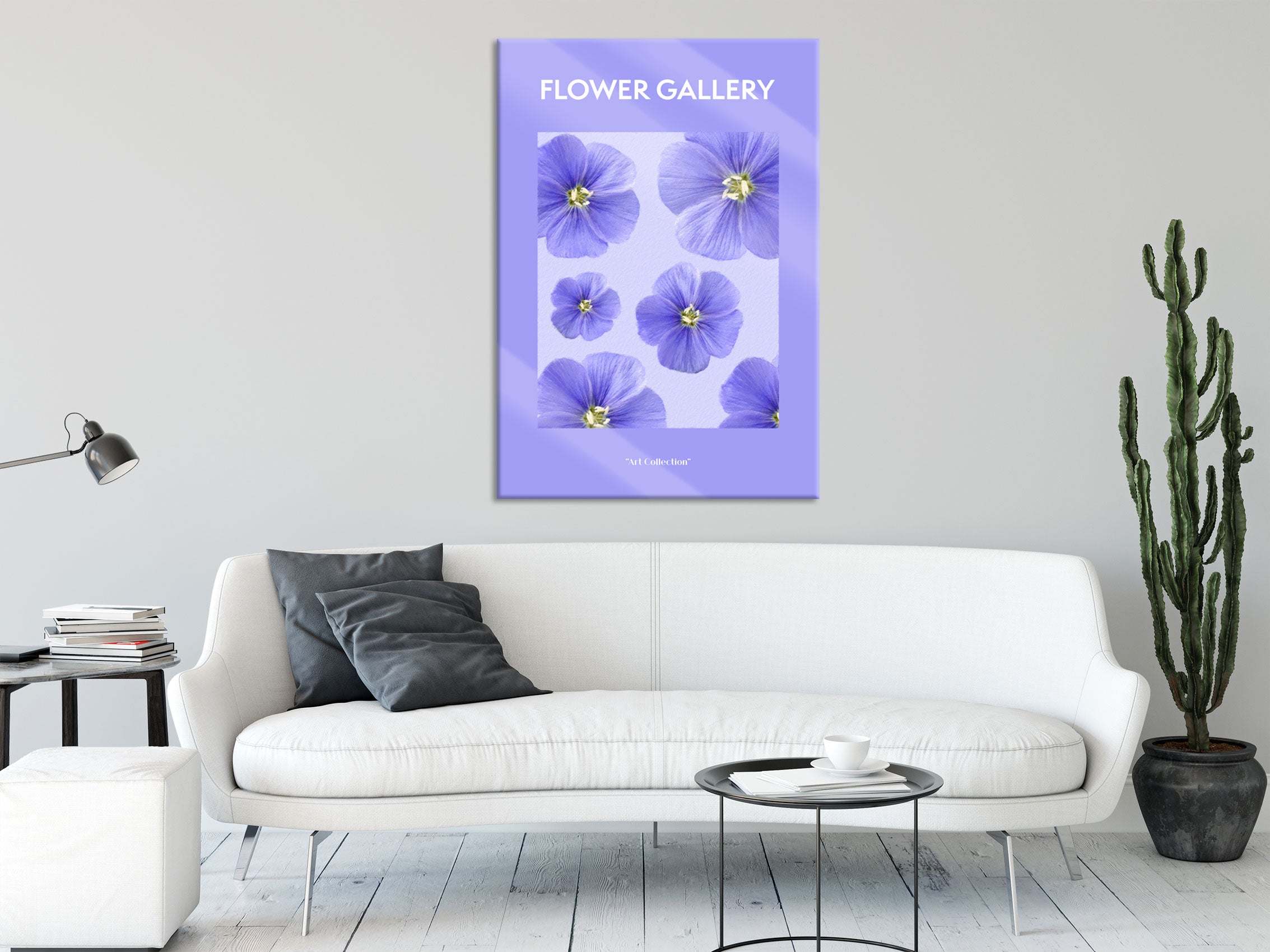 Flower Gallery  - Flieder Flammenblume , Glasbild