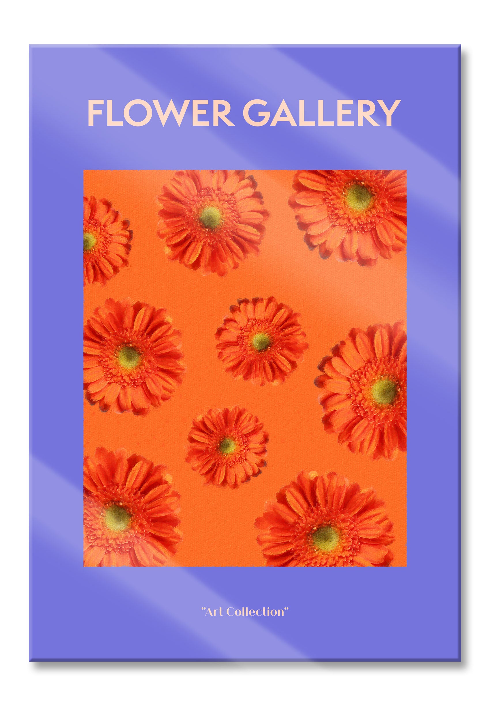 Flower Gallery  - Orange Gerbera I, Glasbild