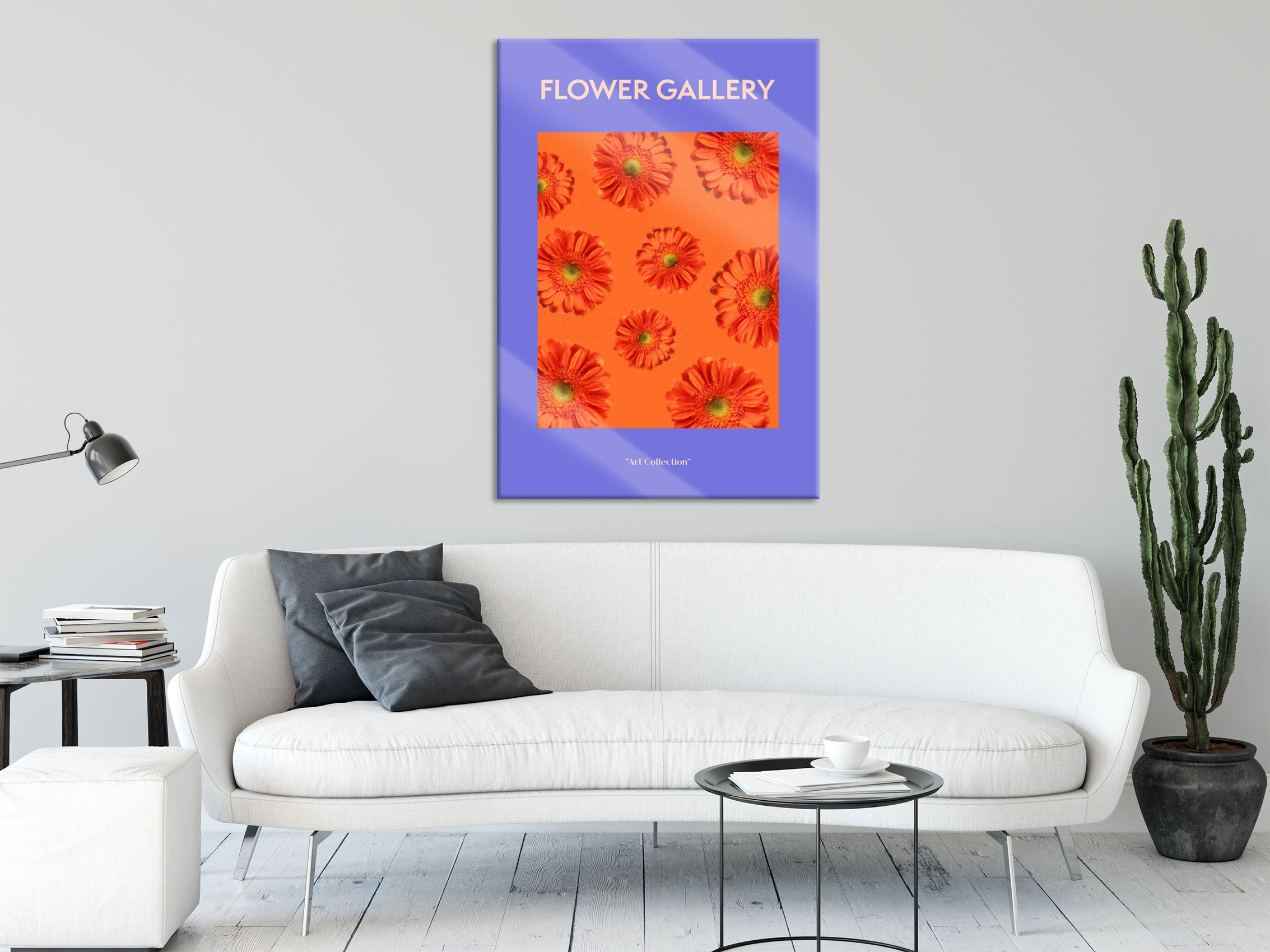 Flower Gallery  - Orange Gerbera I, Glasbild