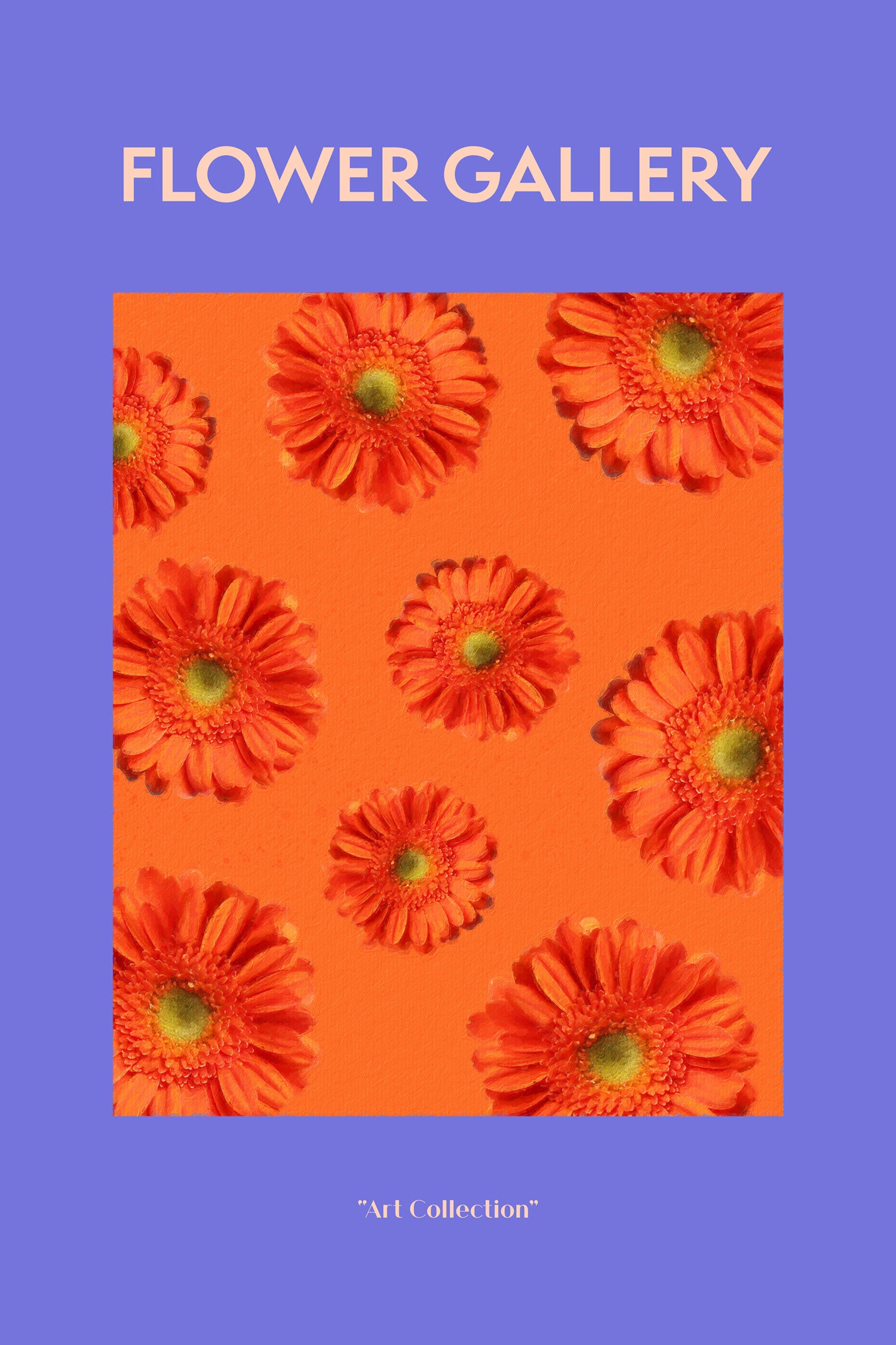 Flower Gallery  - Orange Gerbera I, Glasbild