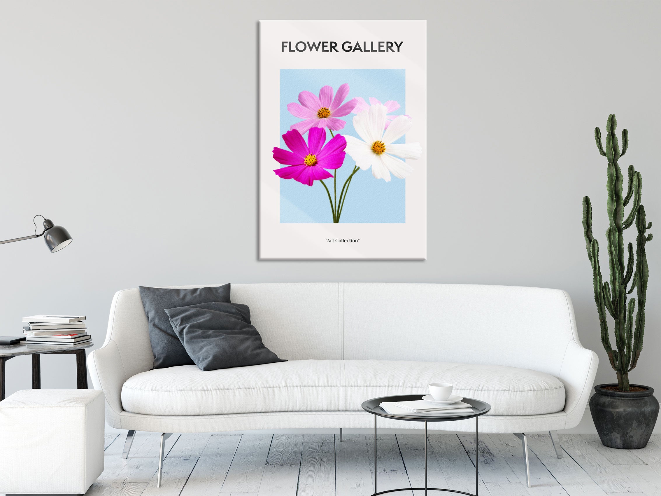 Flower Gallery  - Kosmos Cosmos Rose, Glasbild