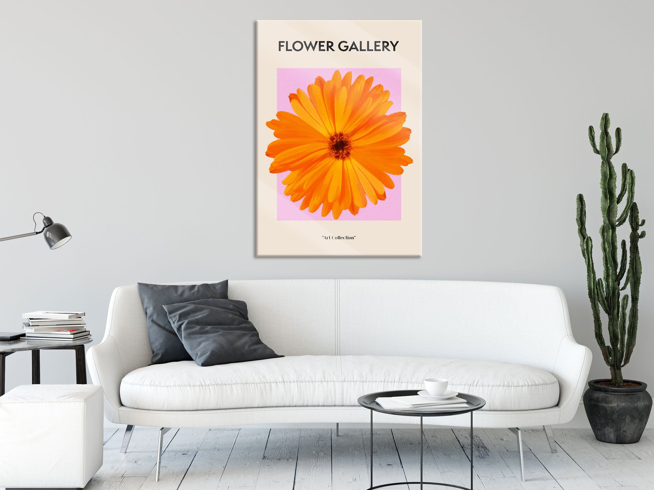 Flower Gallery  - Orange Ringelblume, Glasbild