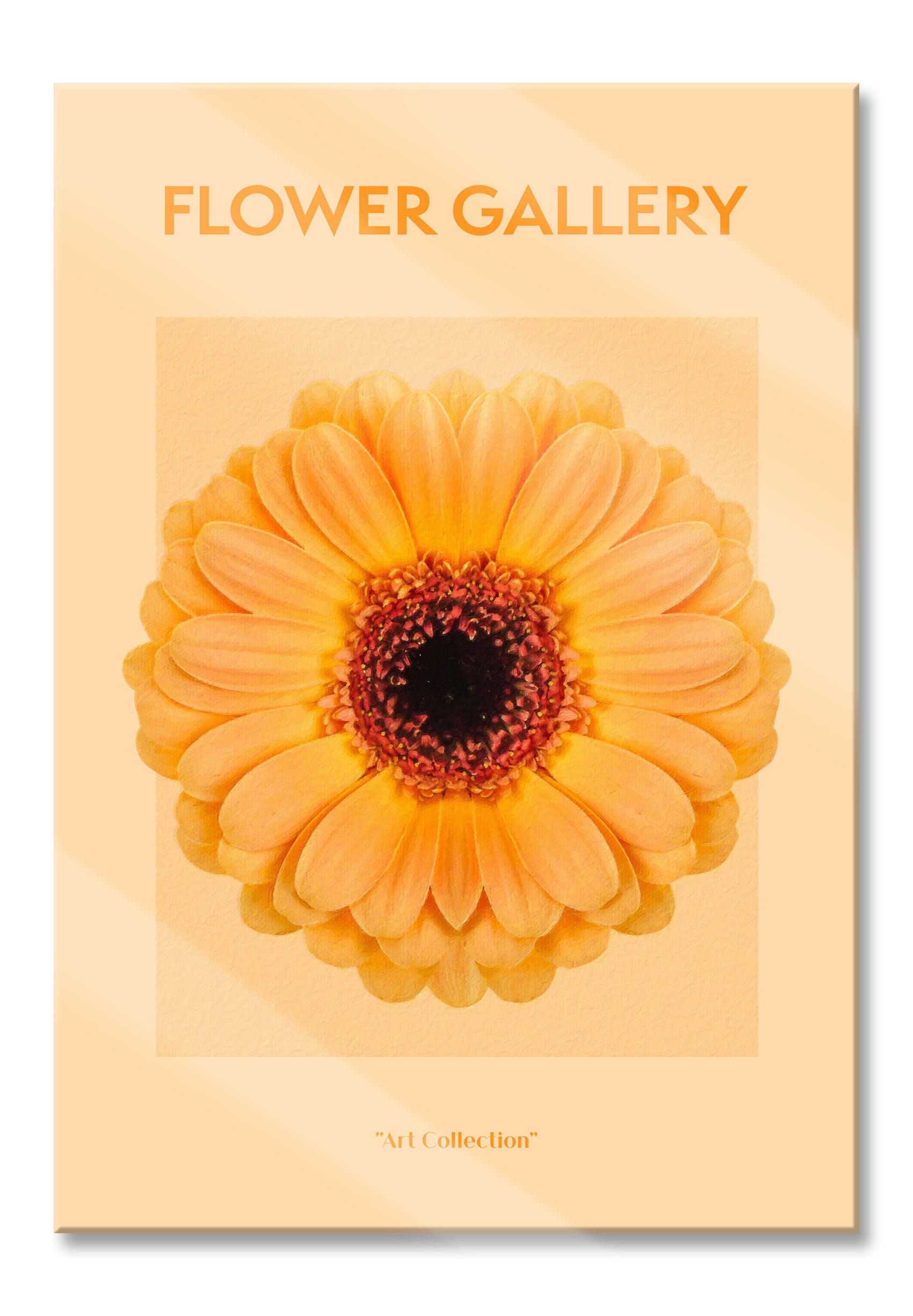 Flower Gallery  - Orange Gerbera II, Glasbild