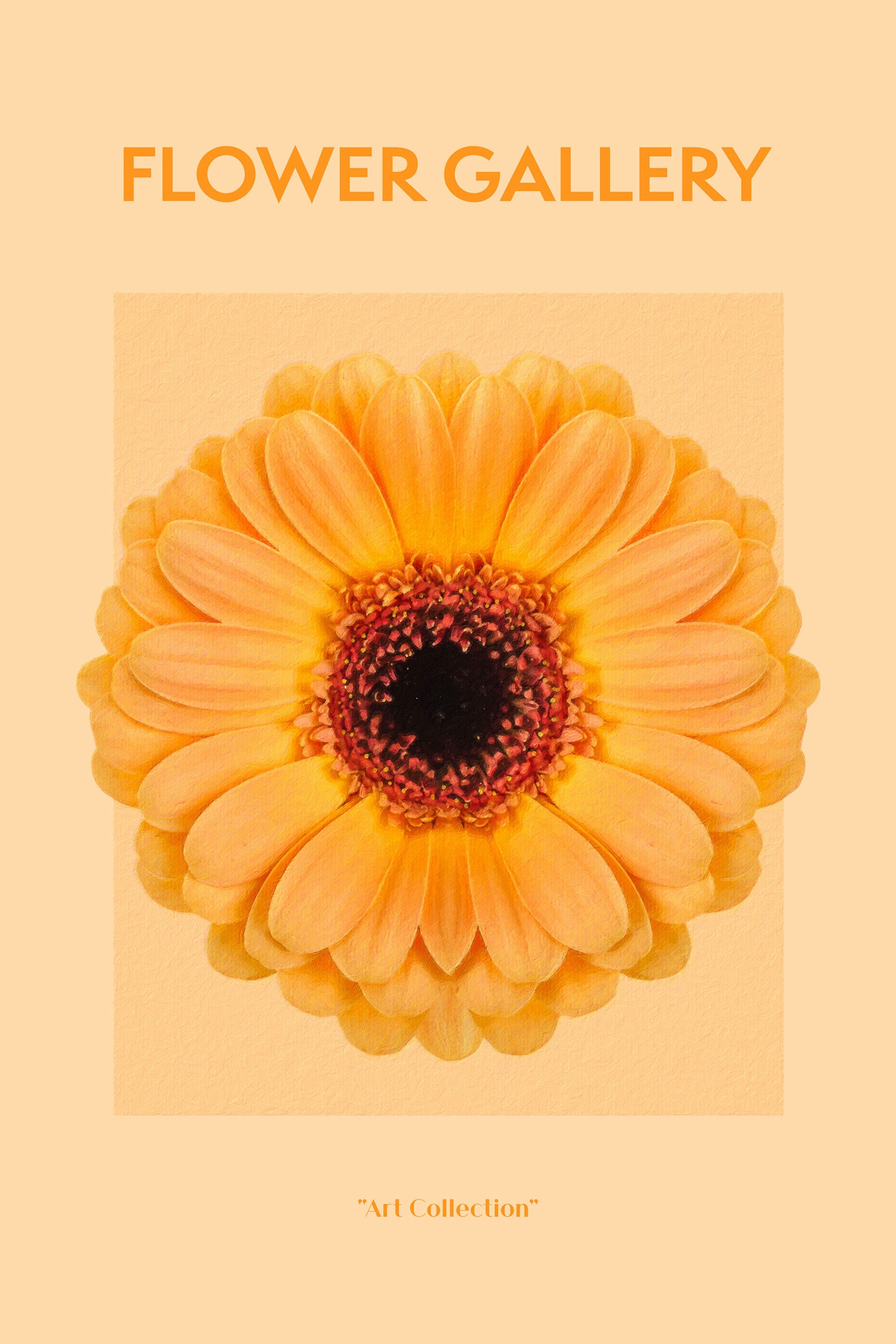 Flower Gallery  - Orange Gerbera II, Glasbild