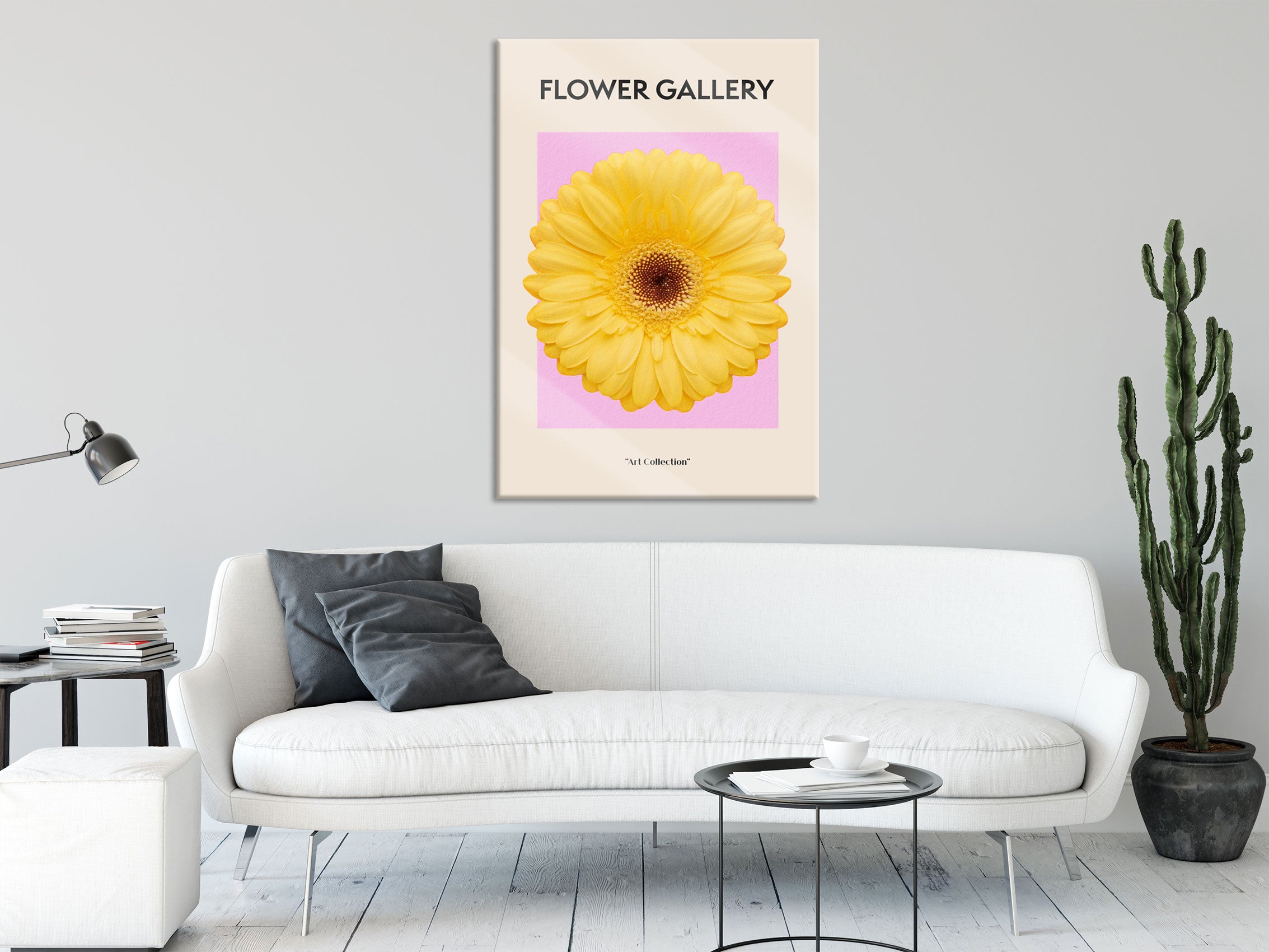 Flower Gallery  - Gelbe Gerbera II, Glasbild