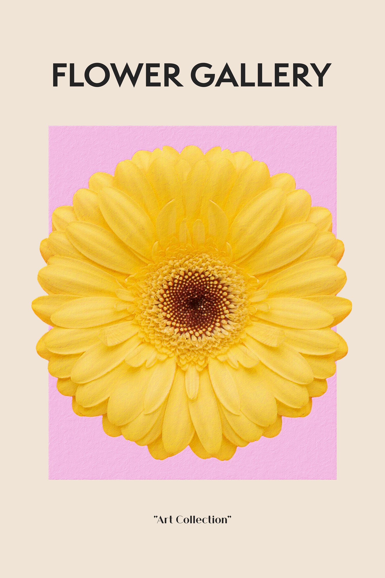 Flower Gallery  - Gelbe Gerbera II, Glasbild