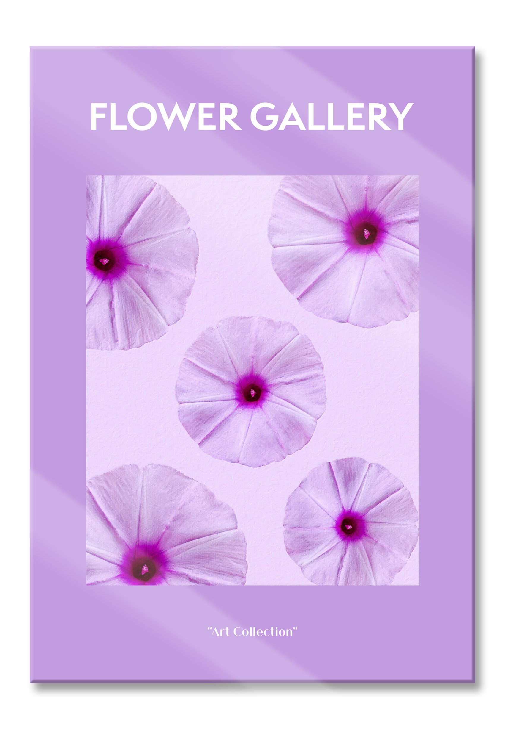 Flower Gallery  - Lila Petunie, Glasbild