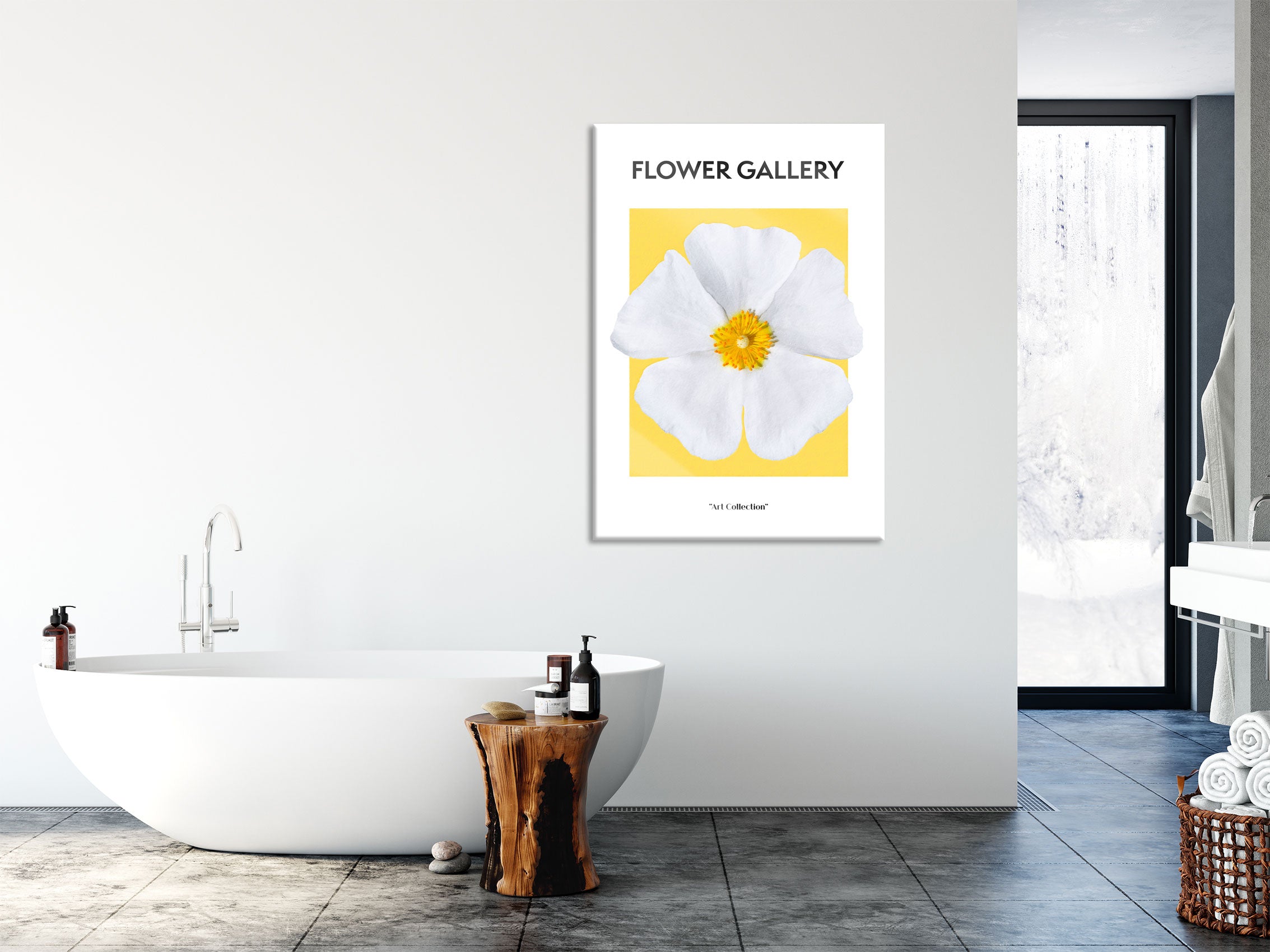 Flower Gallery  - Herbstanemone Anemone, Glasbild