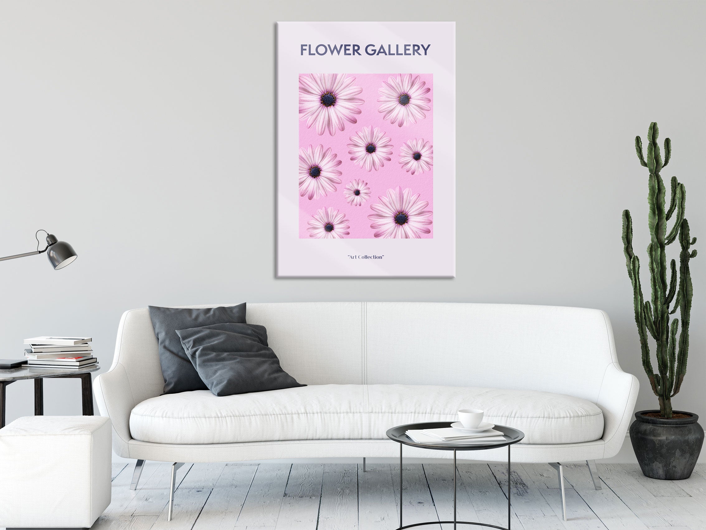 Flower Gallery  - Rosa Margerite II, Glasbild