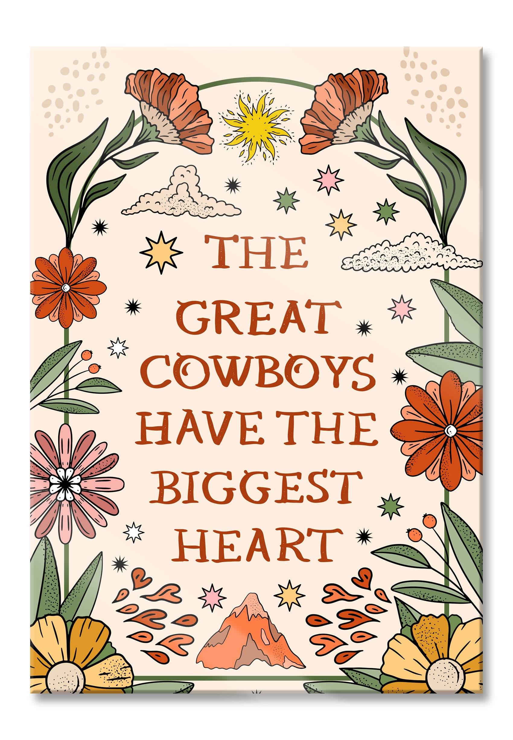 Hippie Art  - The Great Cowboys, Glasbild