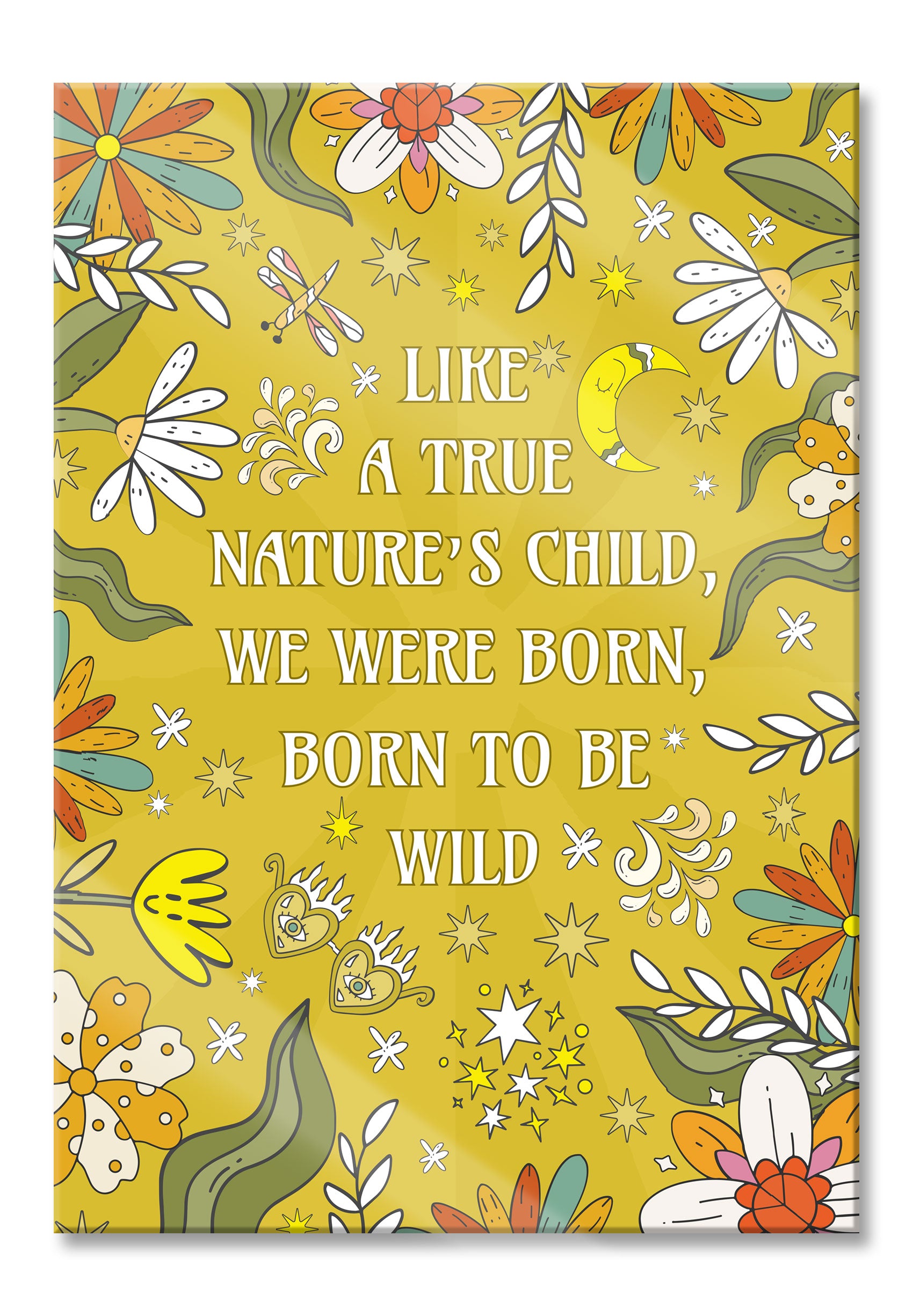 Hippie Art  - Nature's child, Glasbild