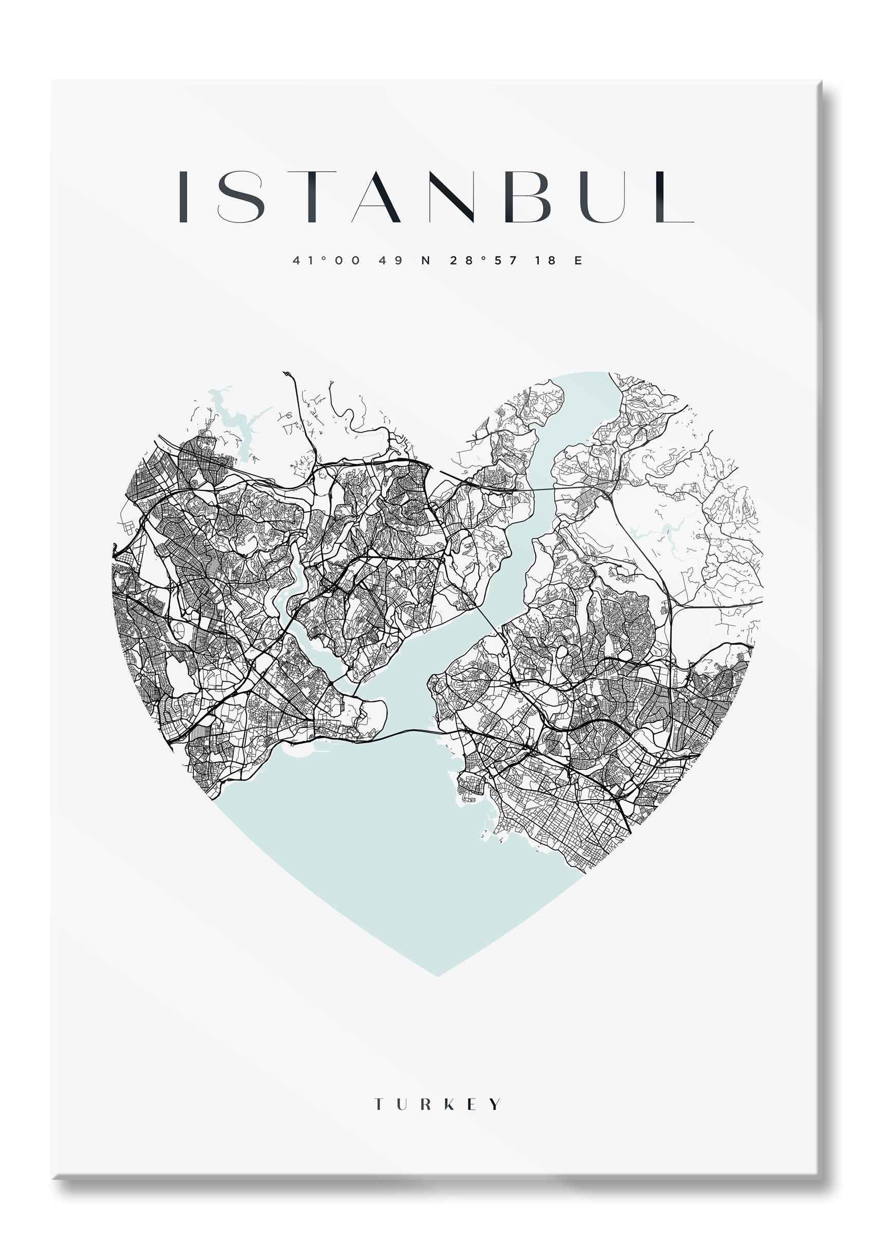 Lieblings Stadt  - Istanbul, Glasbild