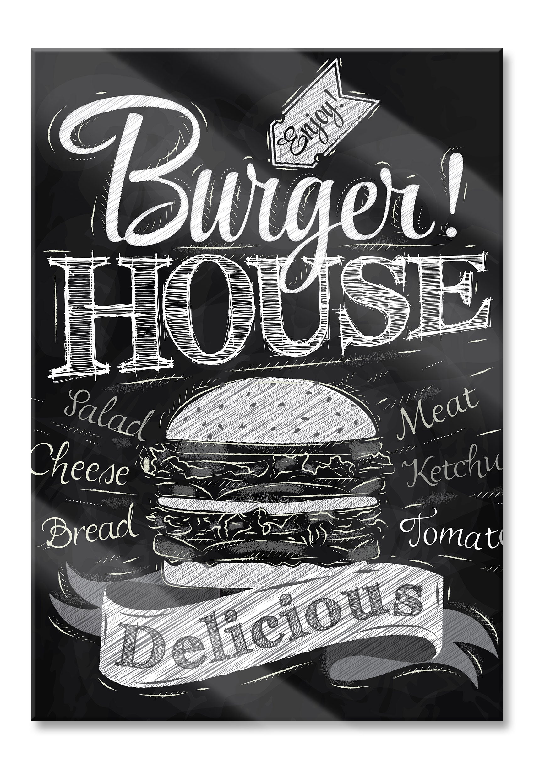 Burger House, Glasbild