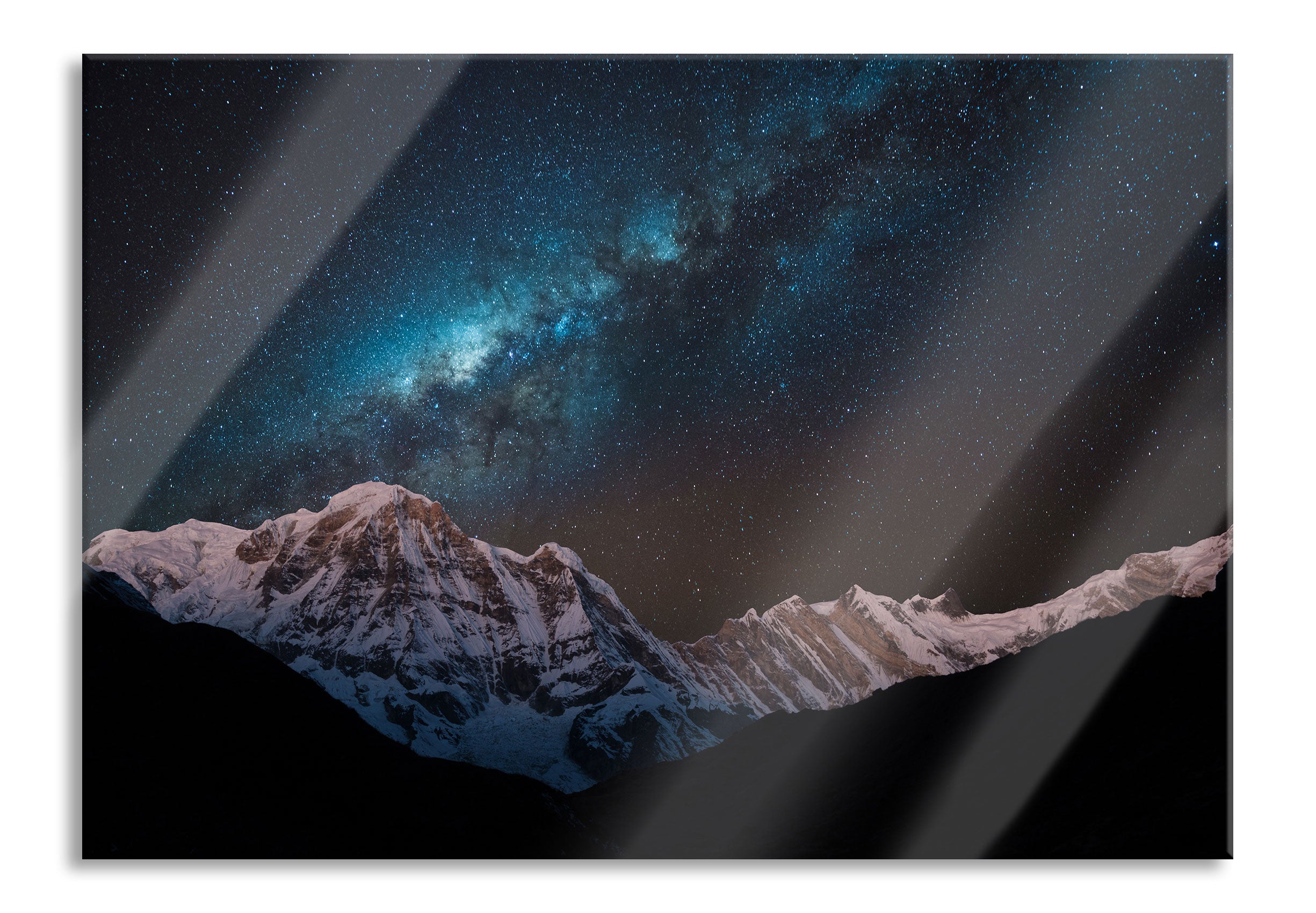 Annapurna bei Nacht, Glasbild