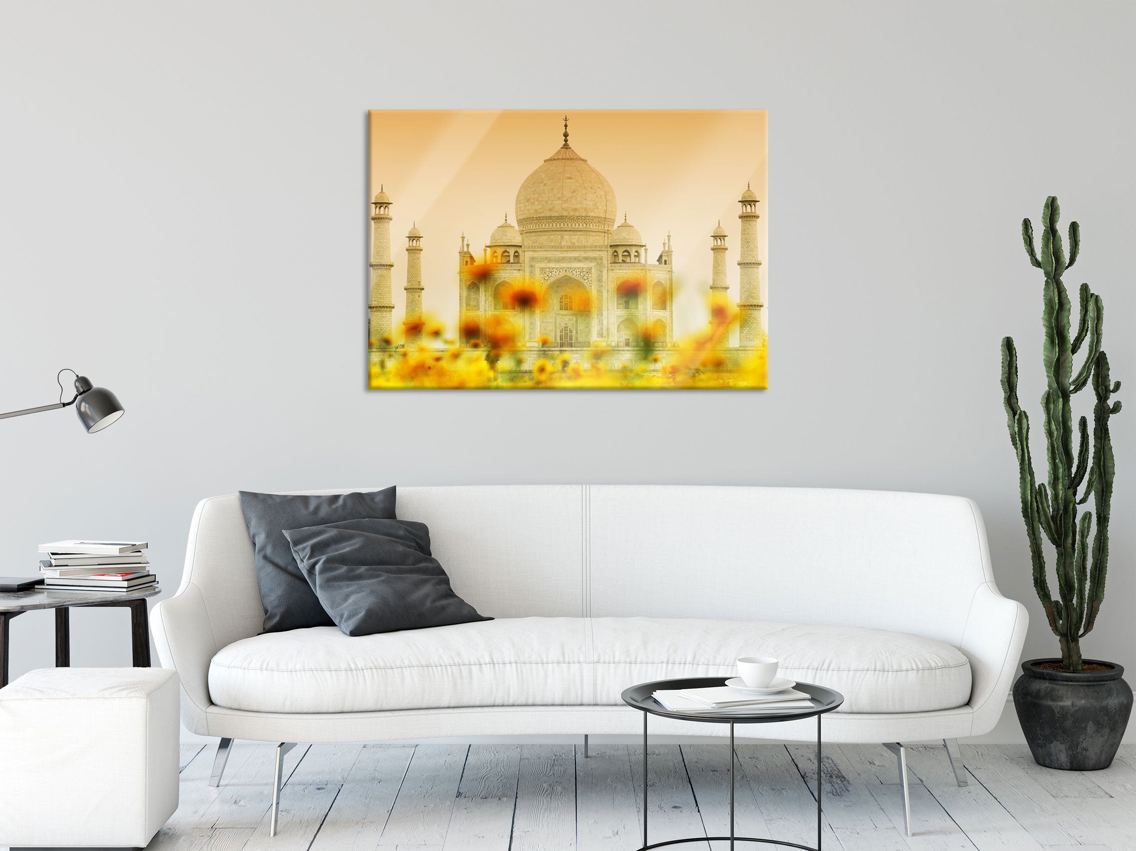 Taj Mahal im Sommer, Glasbild