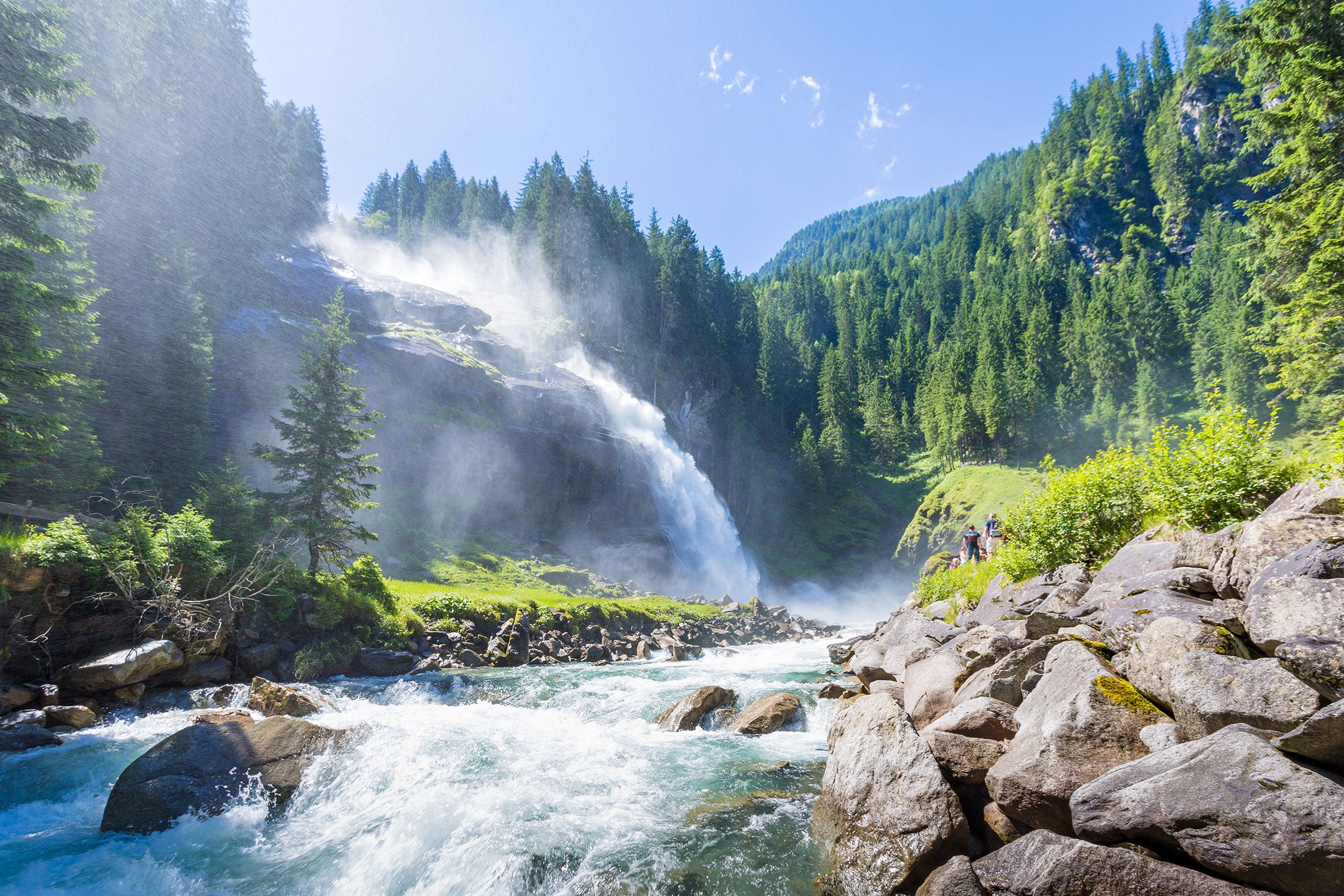 Wasserfälle Nationalpark Salzburg, Glasbild