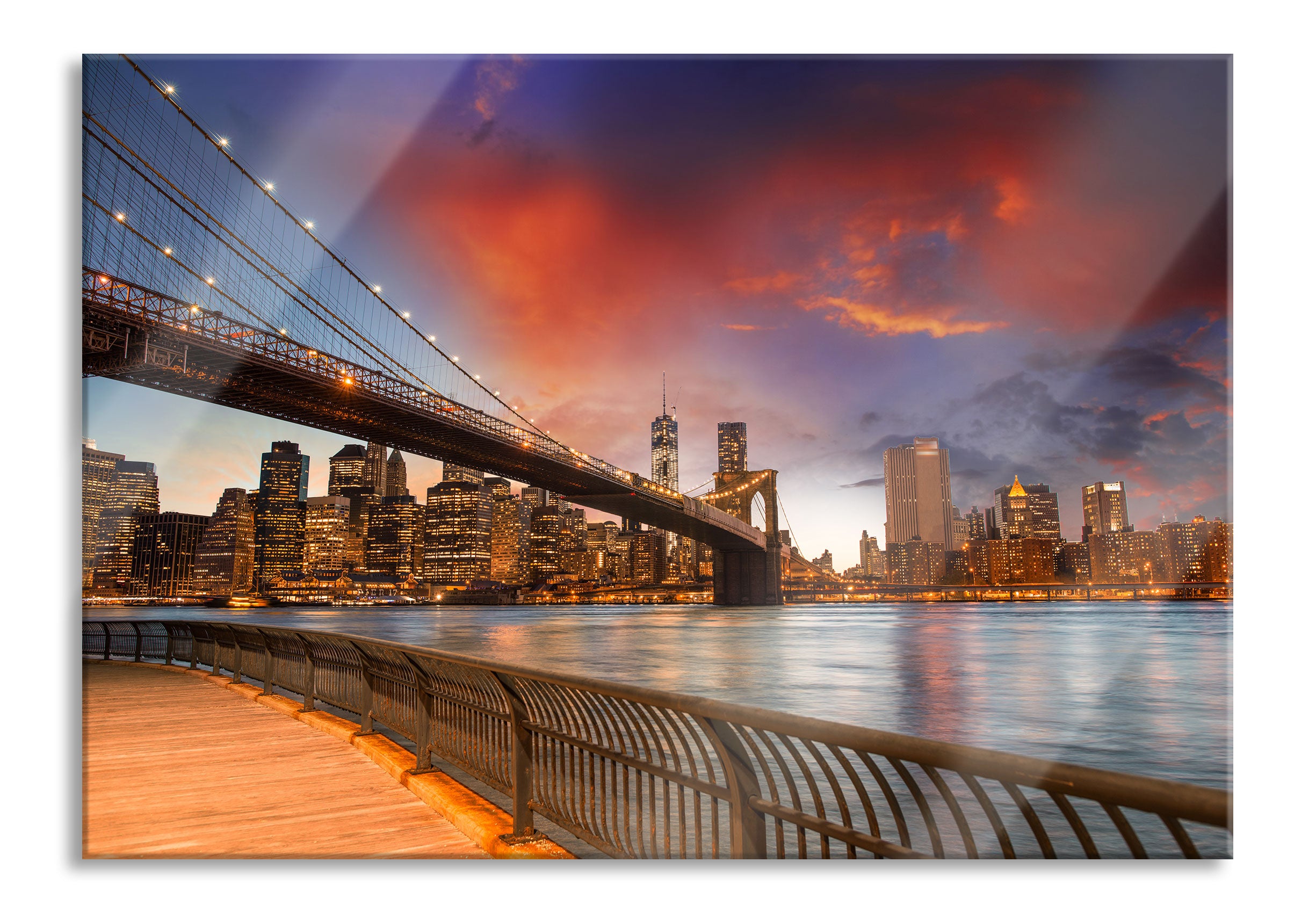 Brooklyn Bridge Park New York, Glasbild