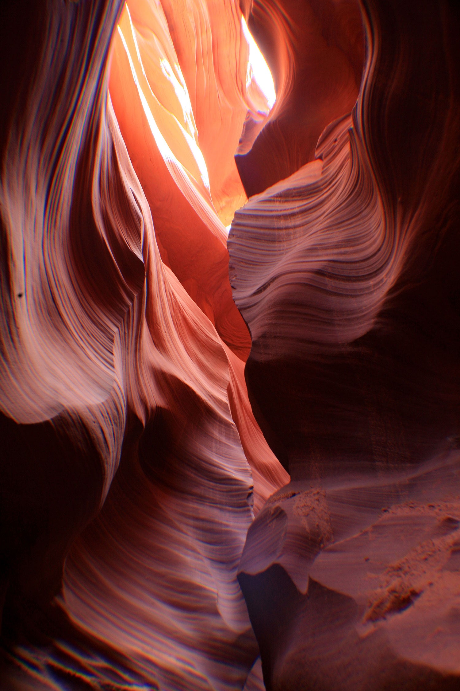 Antelope Canyon Arizona, Glasbild