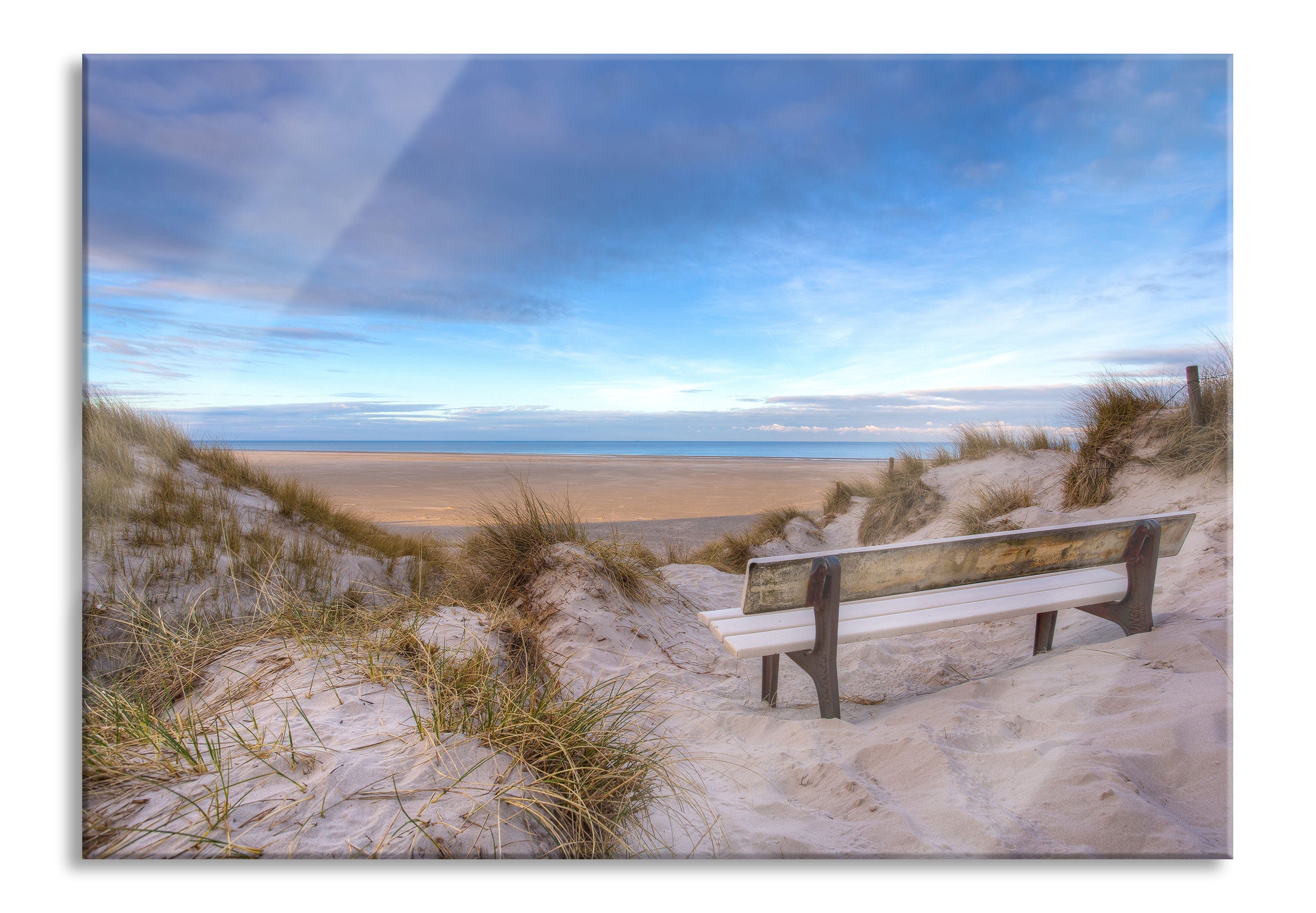 Blick auf das Meer, Glasbild