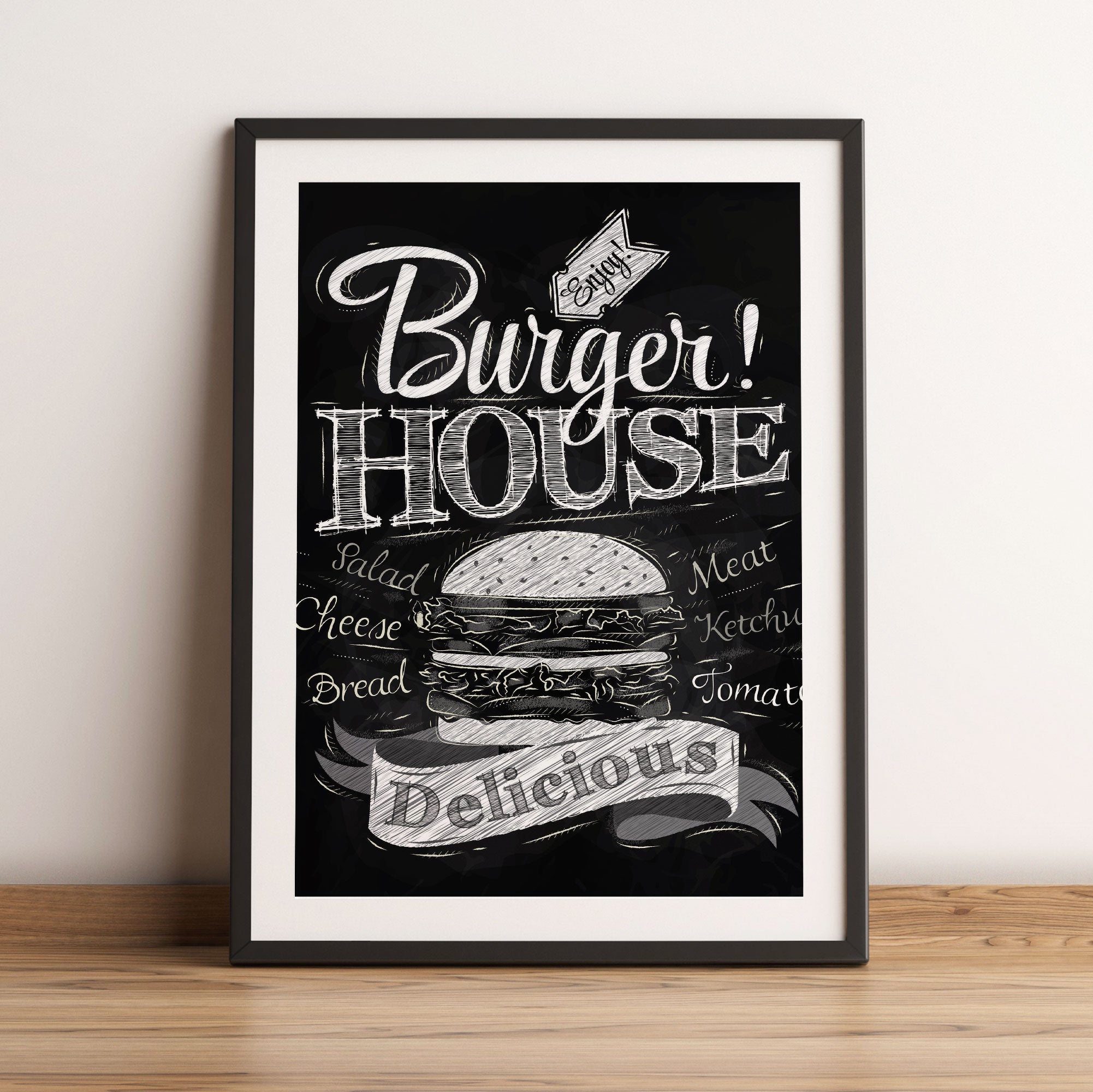 Burger House, Gerahmtes Bild