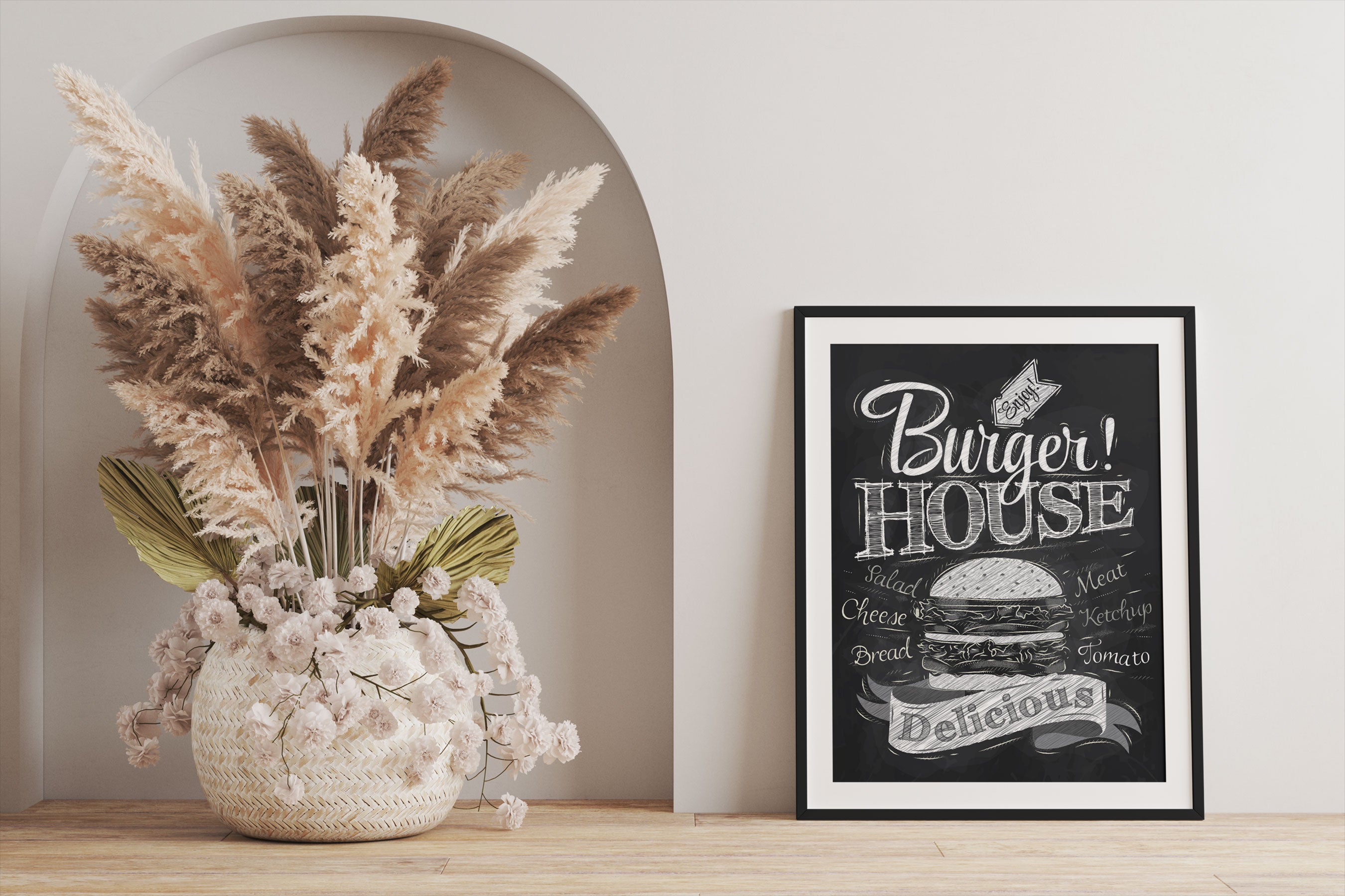 Burger House, Gerahmtes Bild