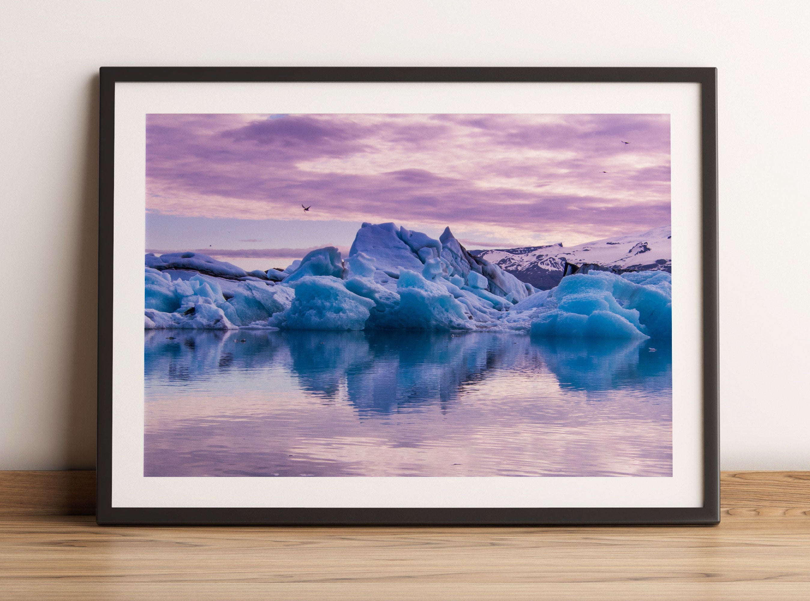 Wunderschöne Eisberglandschaft, Gerahmtes Bild