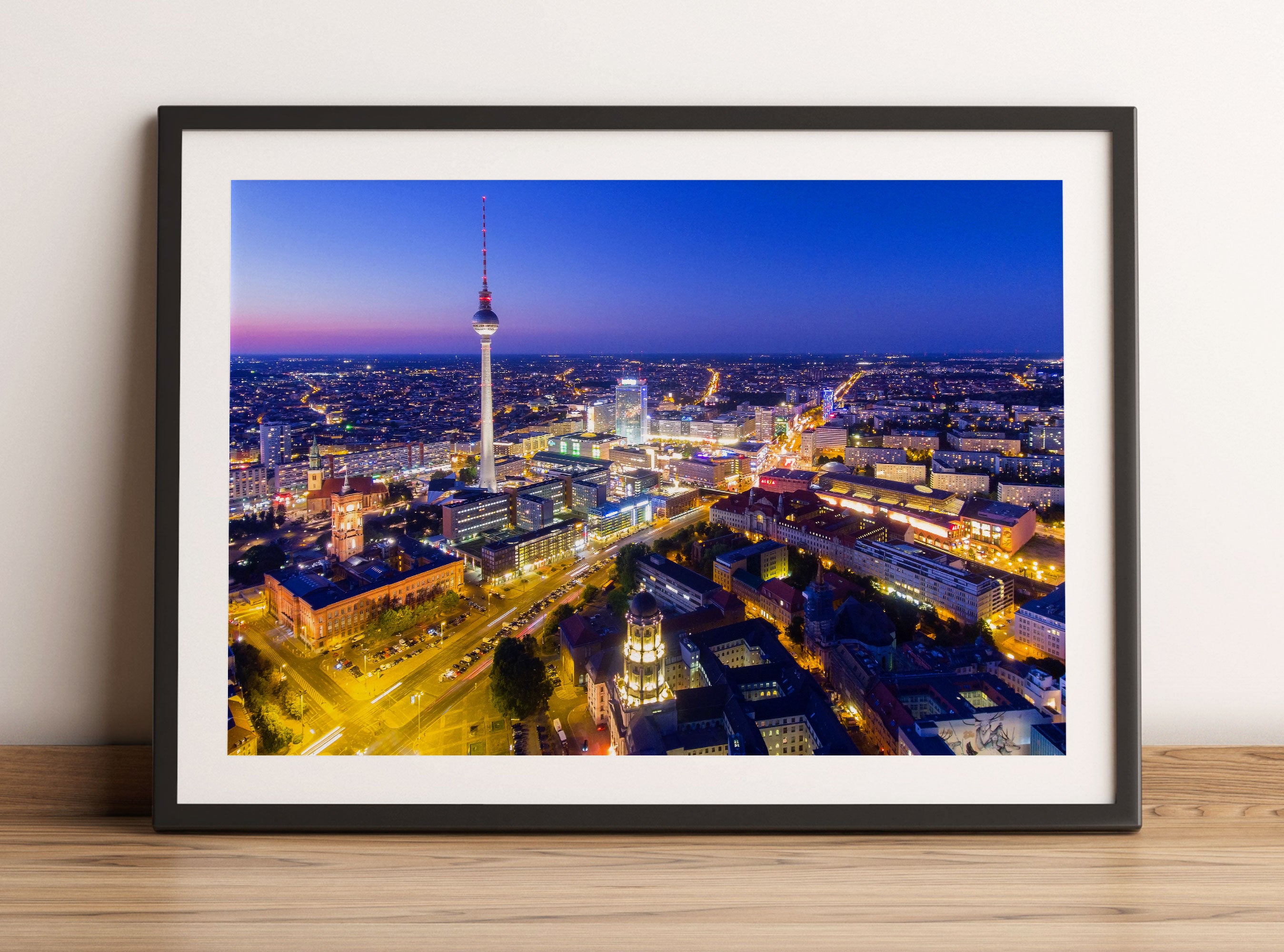 Berlin City Panorama, Gerahmtes Bild