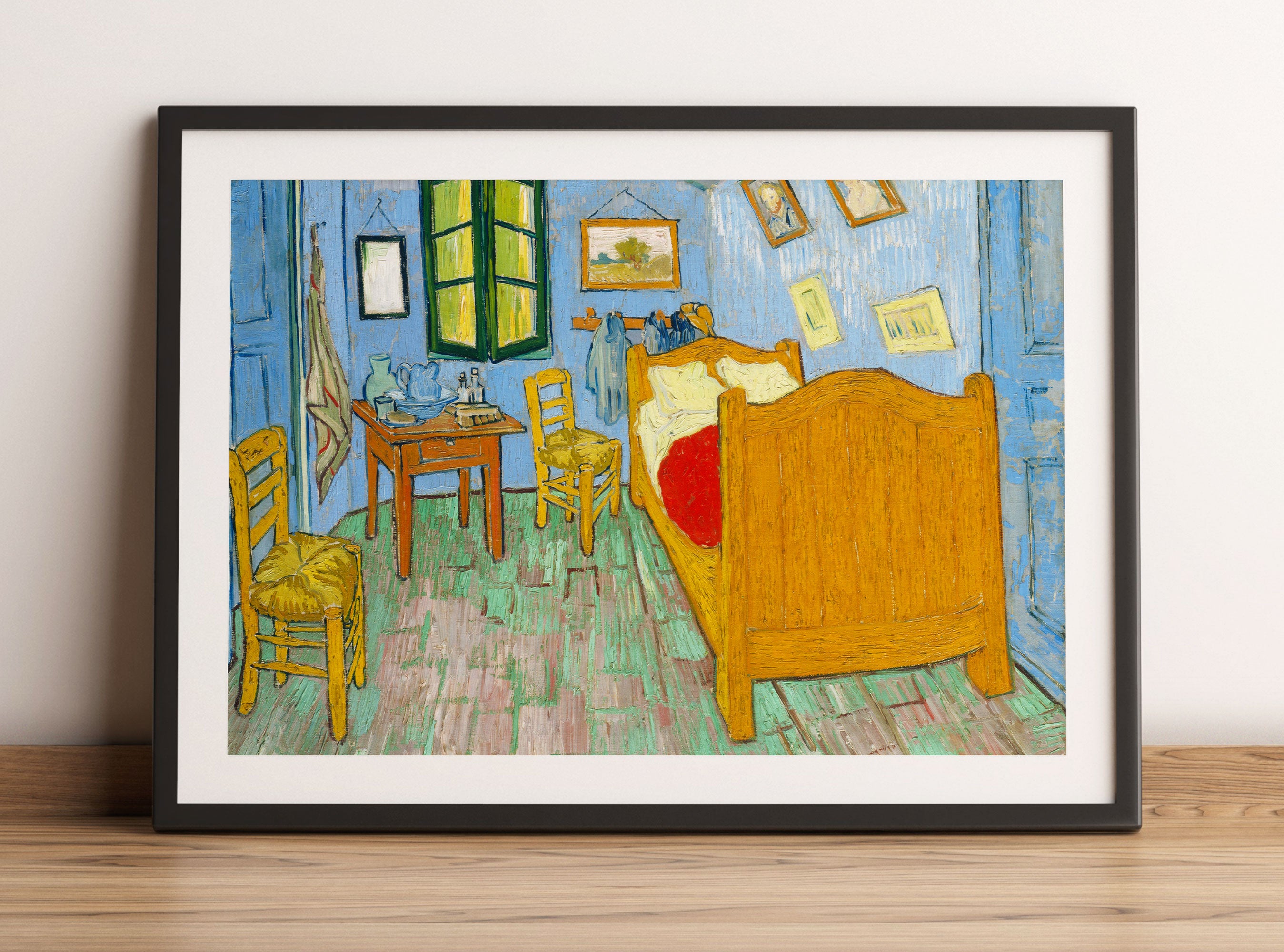 Vincent Van Gogh - Das Schlafzimmer - zweite Version, Gerahmtes Bild