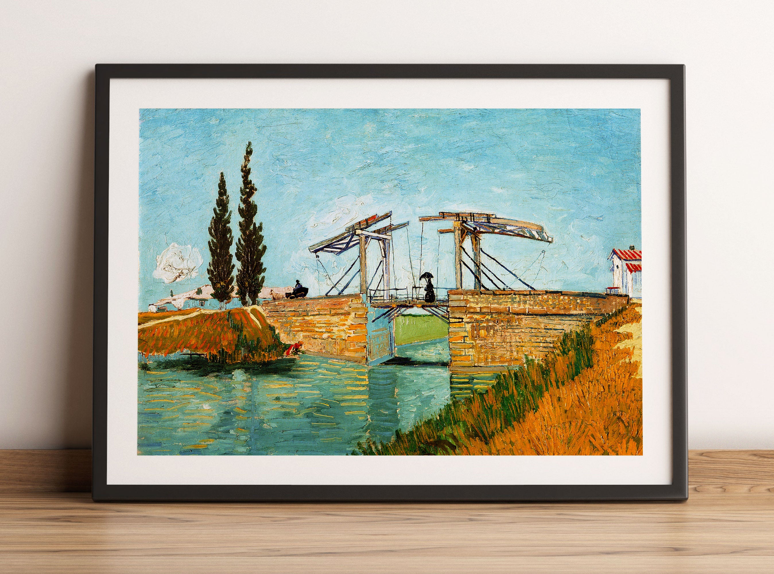 Vincent Van Gogh - Brücke von Langlois, Gerahmtes Bild