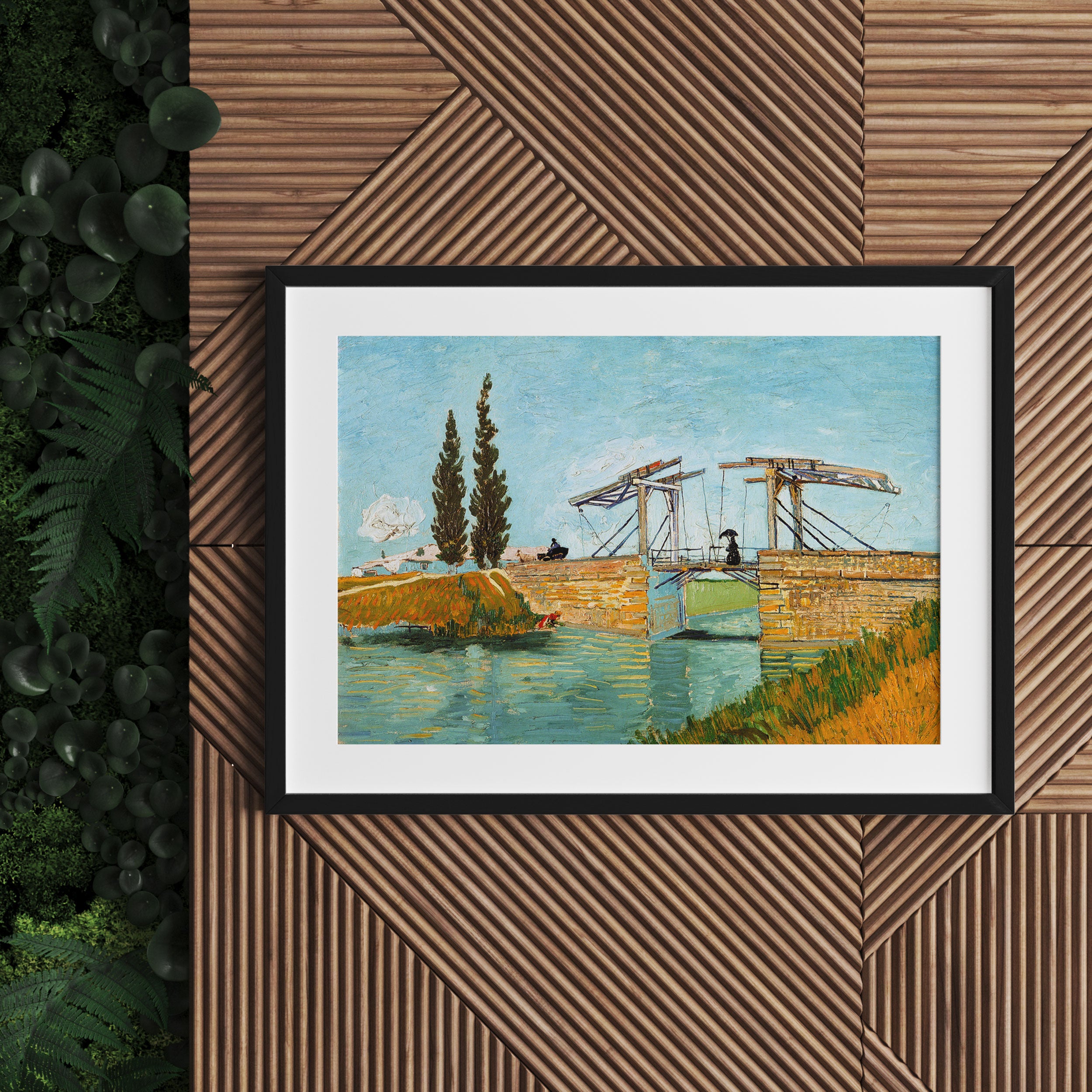 Vincent Van Gogh - Brücke von Langlois, Gerahmtes Bild